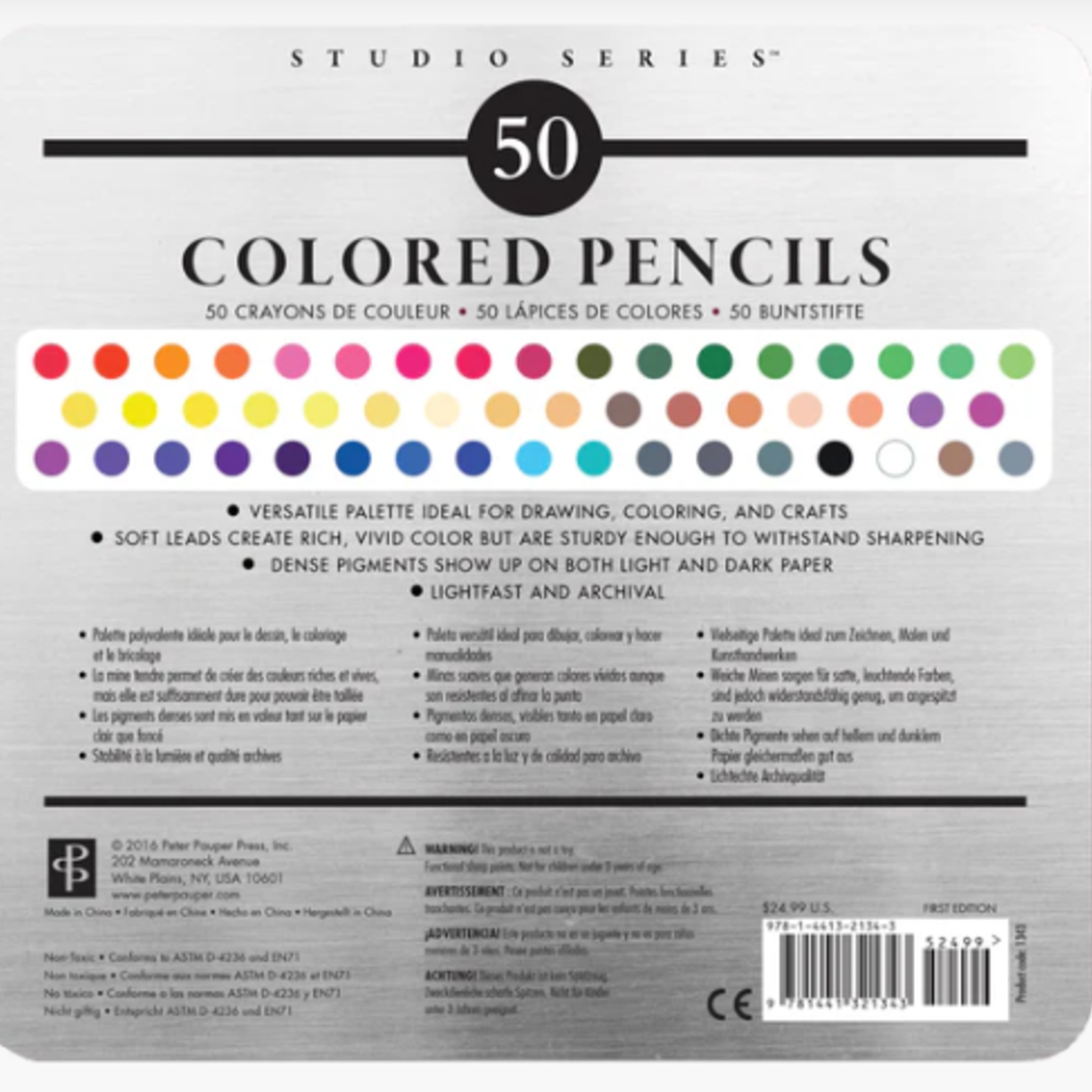 Peter Pauper Peter Pauper Studio Series Deluxe Colored Pencil Set