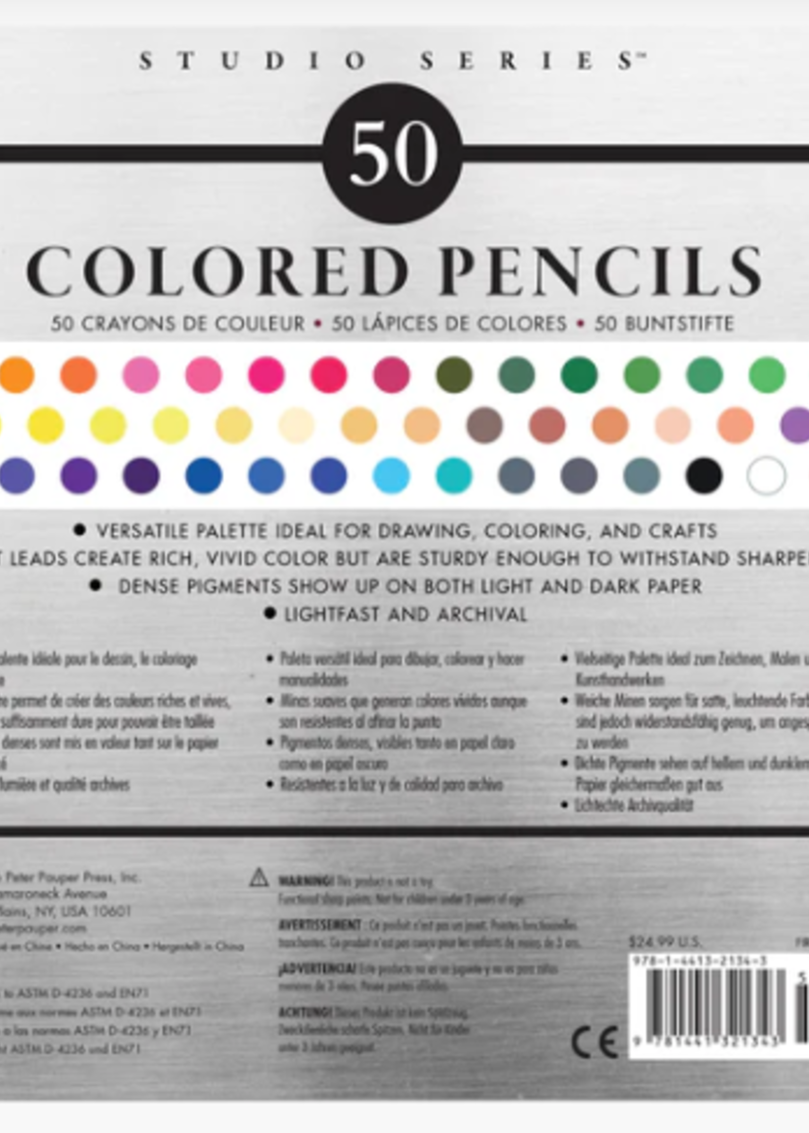 Peter Pauper Peter Pauper Studio Series Deluxe Colored Pencil Set