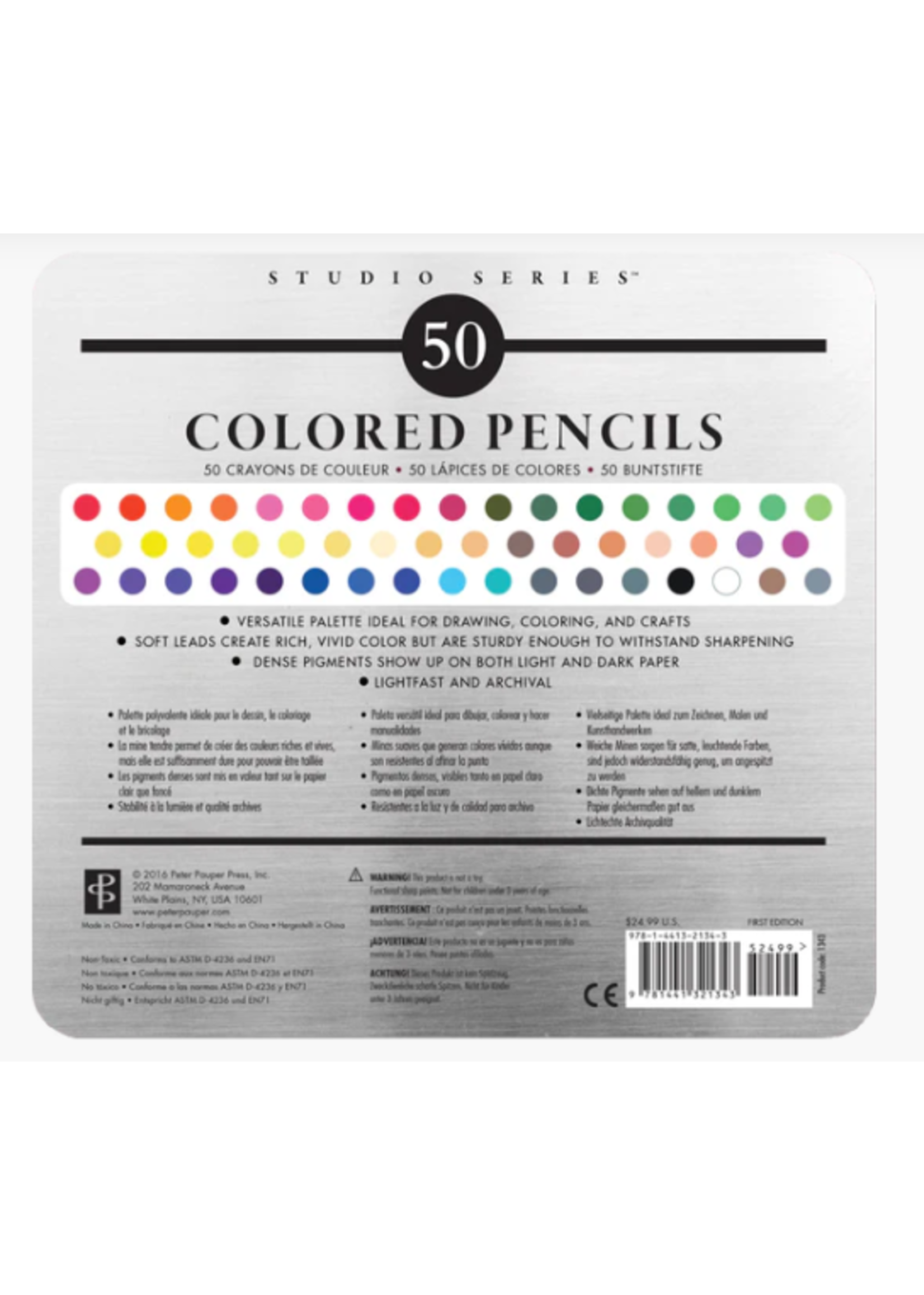 Peter Pauper Peter Pauper Studio Series Deluxe Colored Pencil Set