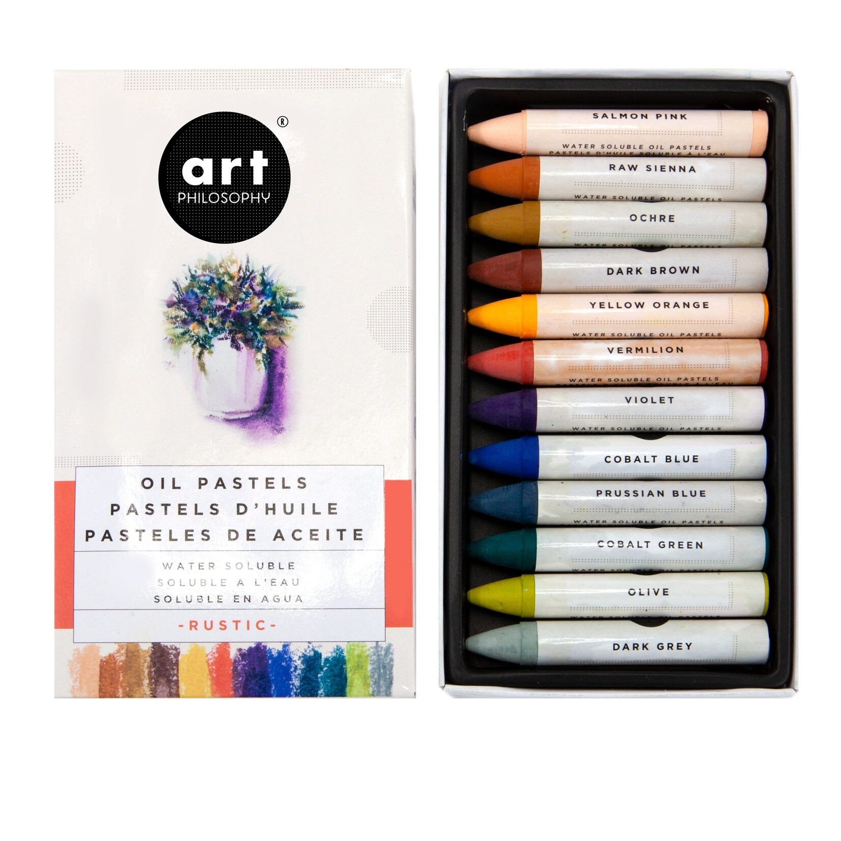 Art Philosophy Art Philosophy Water Soluble oil Pastels Rustic