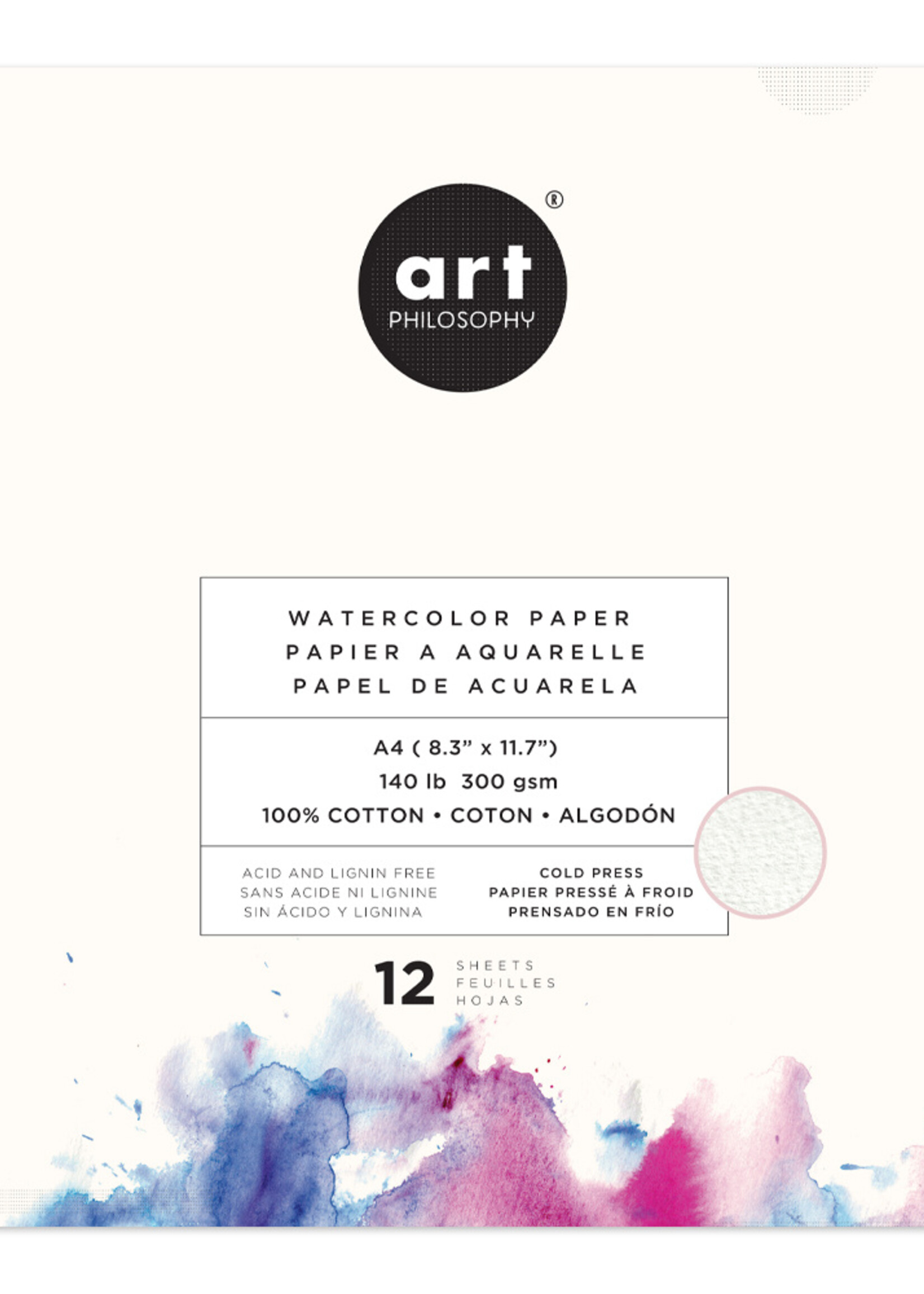Art Philosophy Art Philosophy  A4 Watercolor Paper Pad