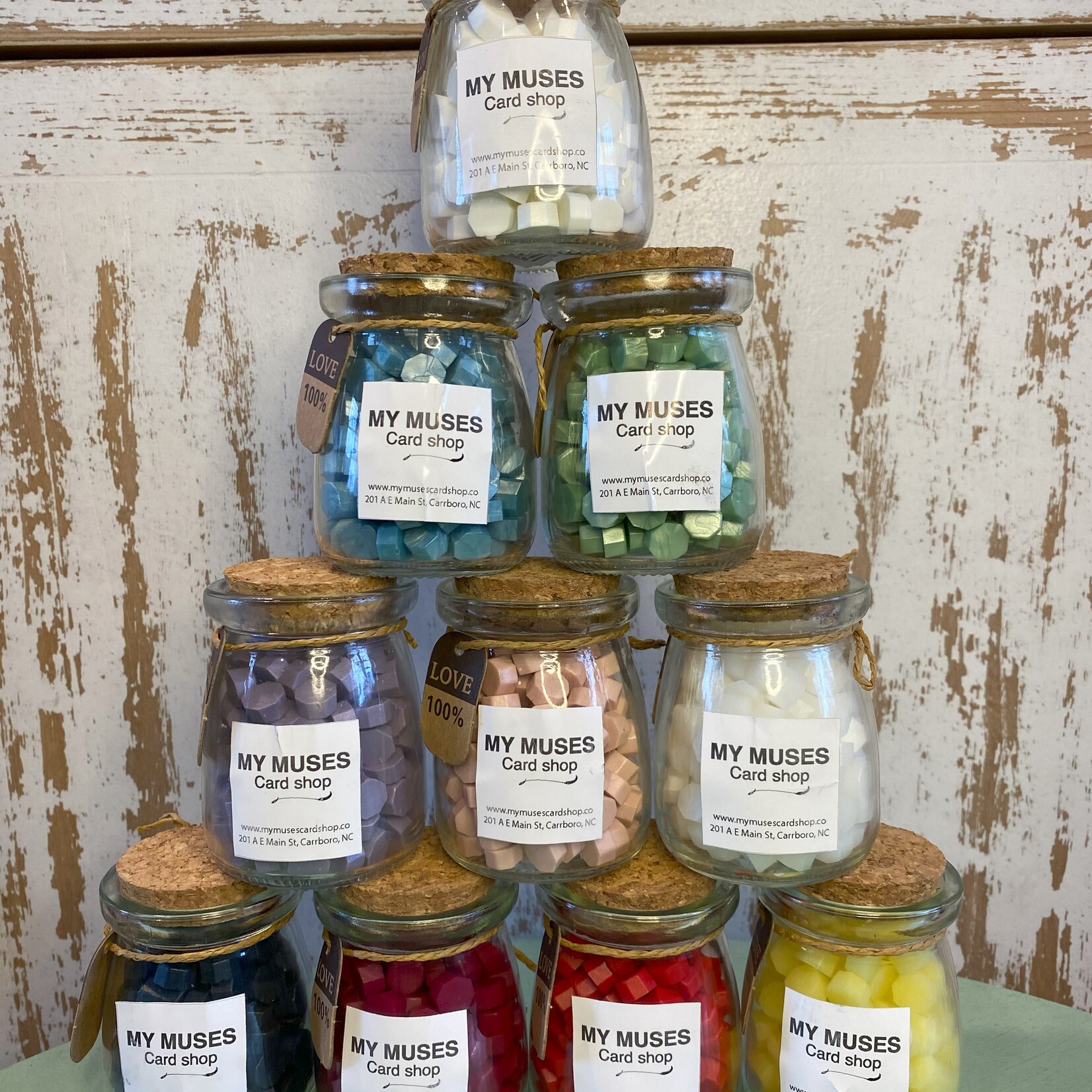 My Muses Card Shop My Muses Card Shop Bottle wax beads Red