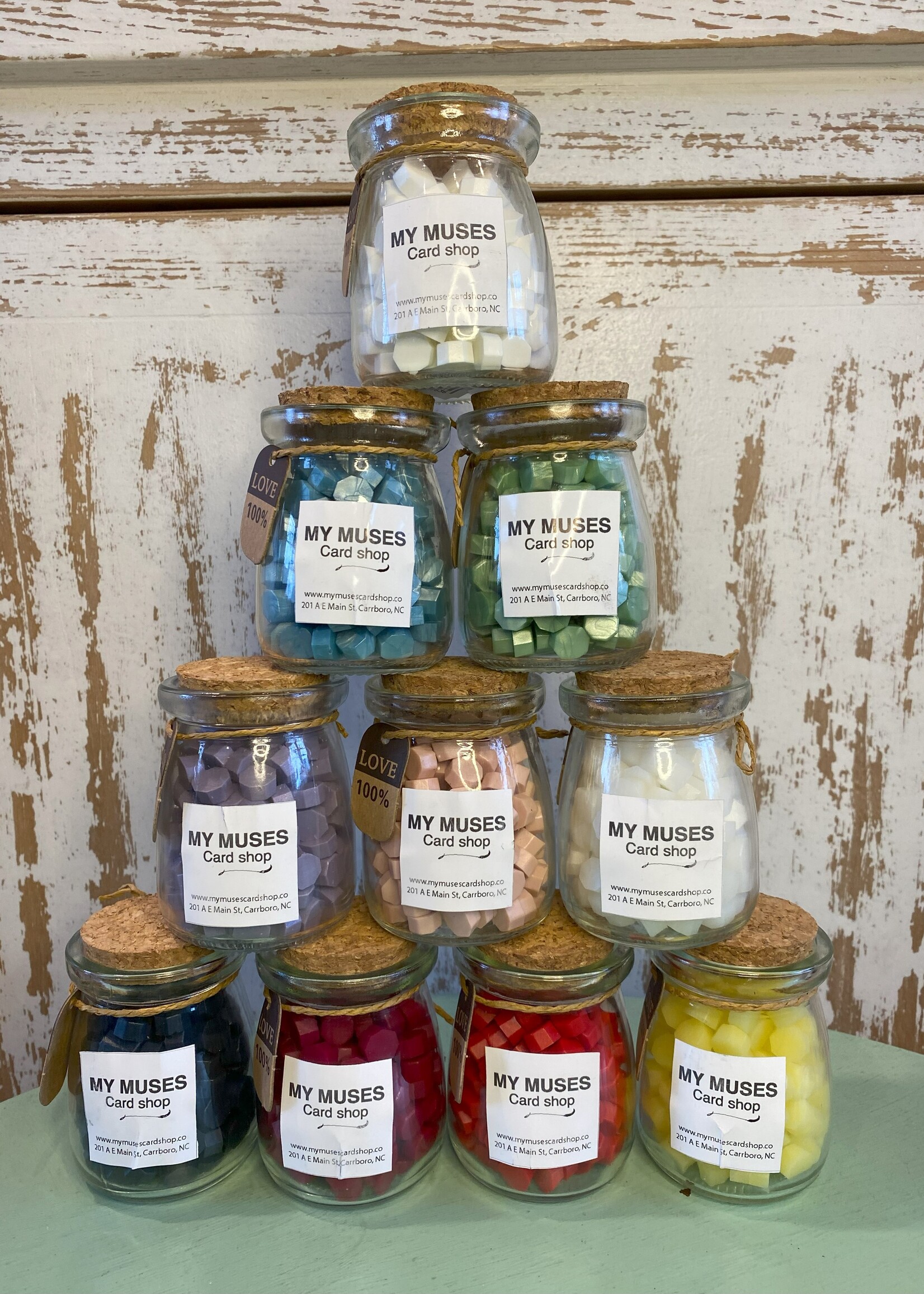 My Muses Card Shop My Muses Card Shop Bottle wax beads Translucent color