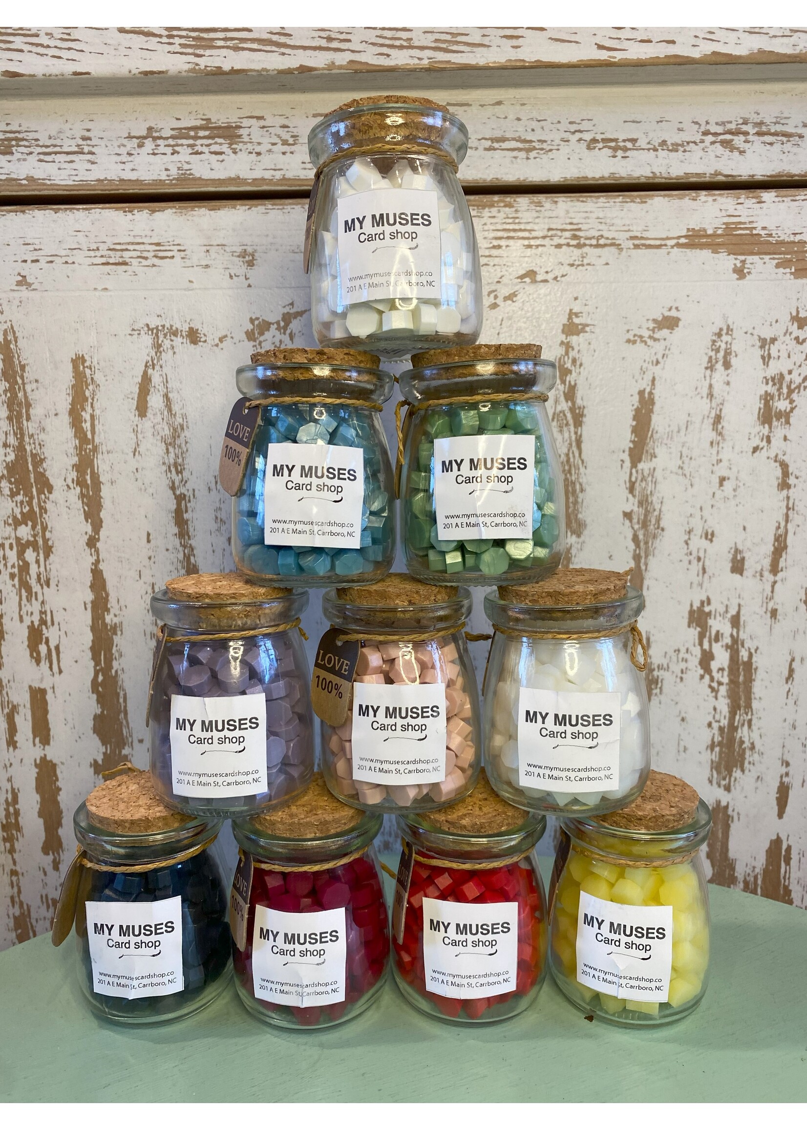 My Muses Card Shop My Muses Card Shop Bottle wax beads Translucent color