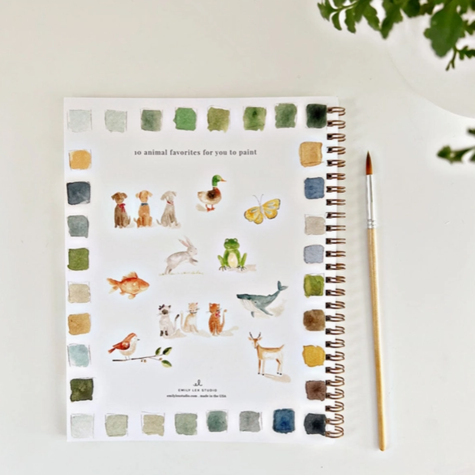 Emily lex studio Emily Lex Studio Animals Watercolor Workbook