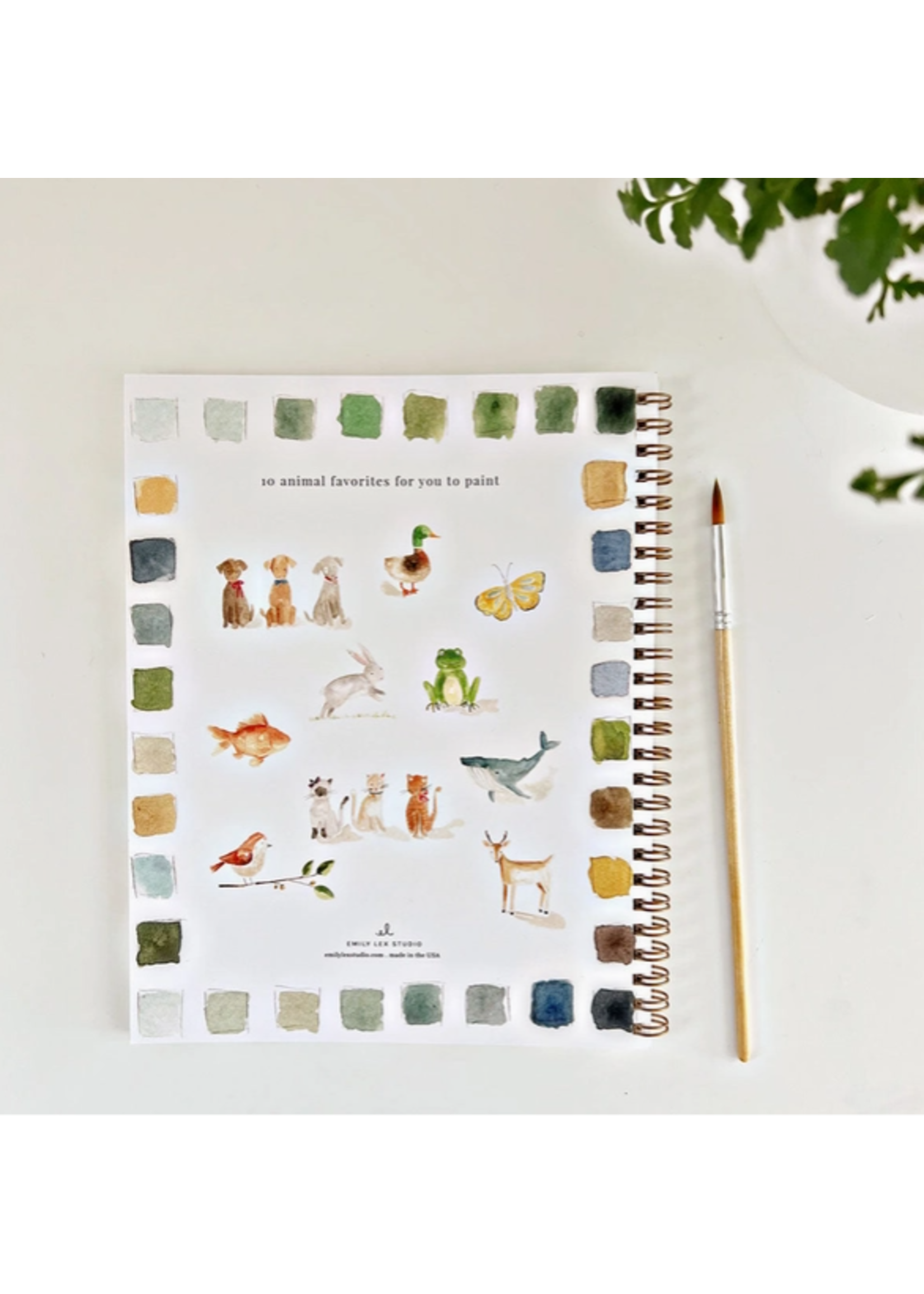 Emily lex studio Emily Lex Studio Animals Watercolor Workbook