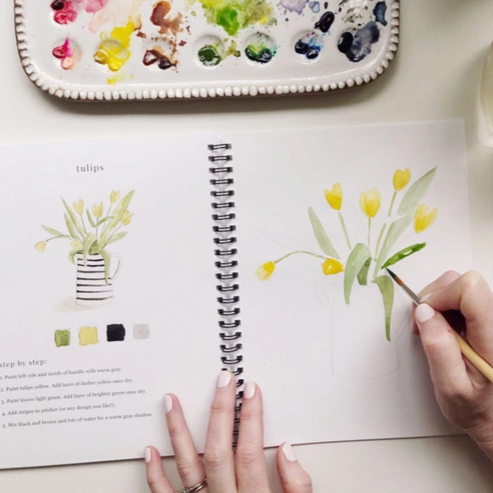 Emily lex studio Emily lex studio flowers watercolor workbook