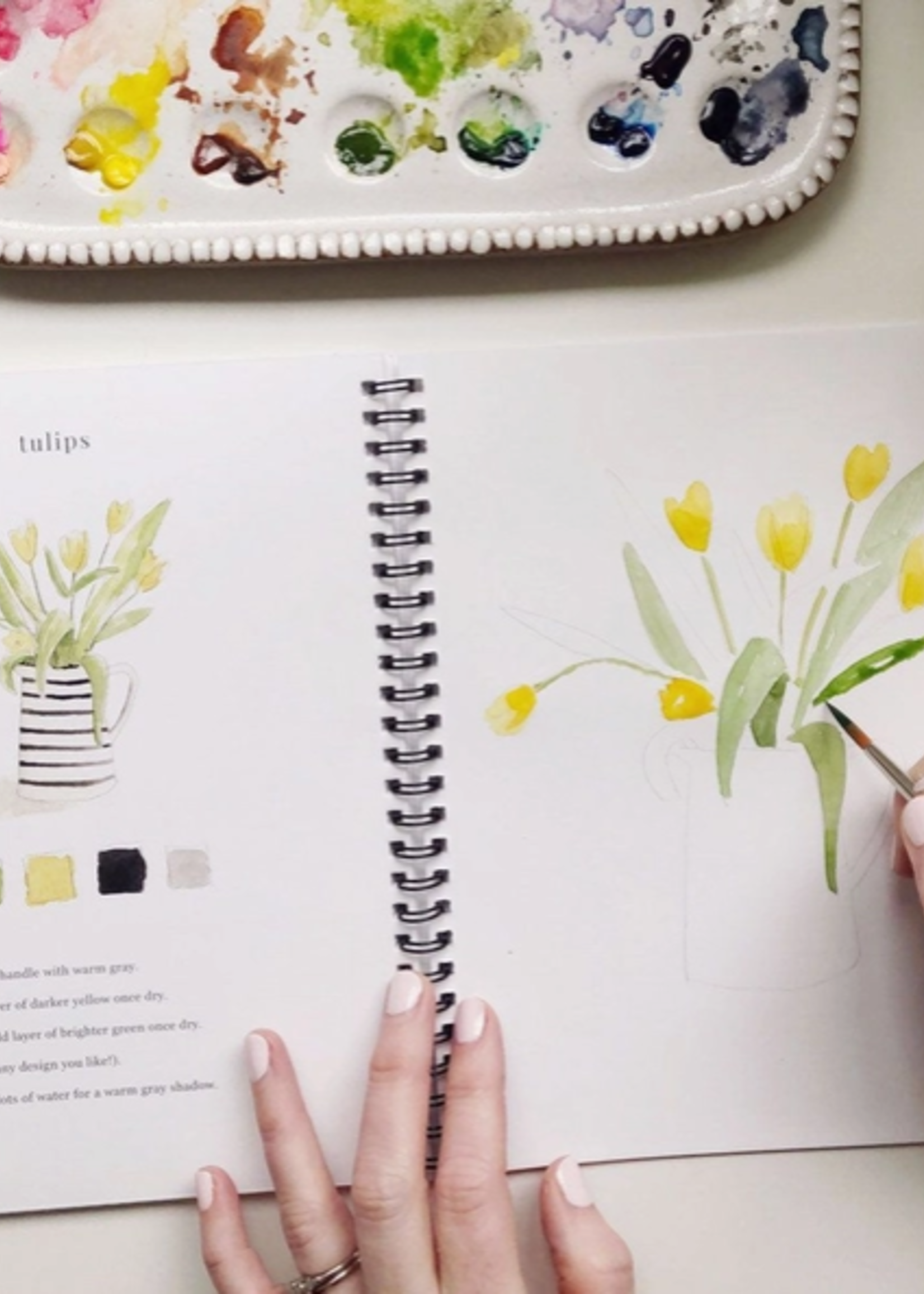 Emily lex studio Emily lex studio flowers watercolor workbook