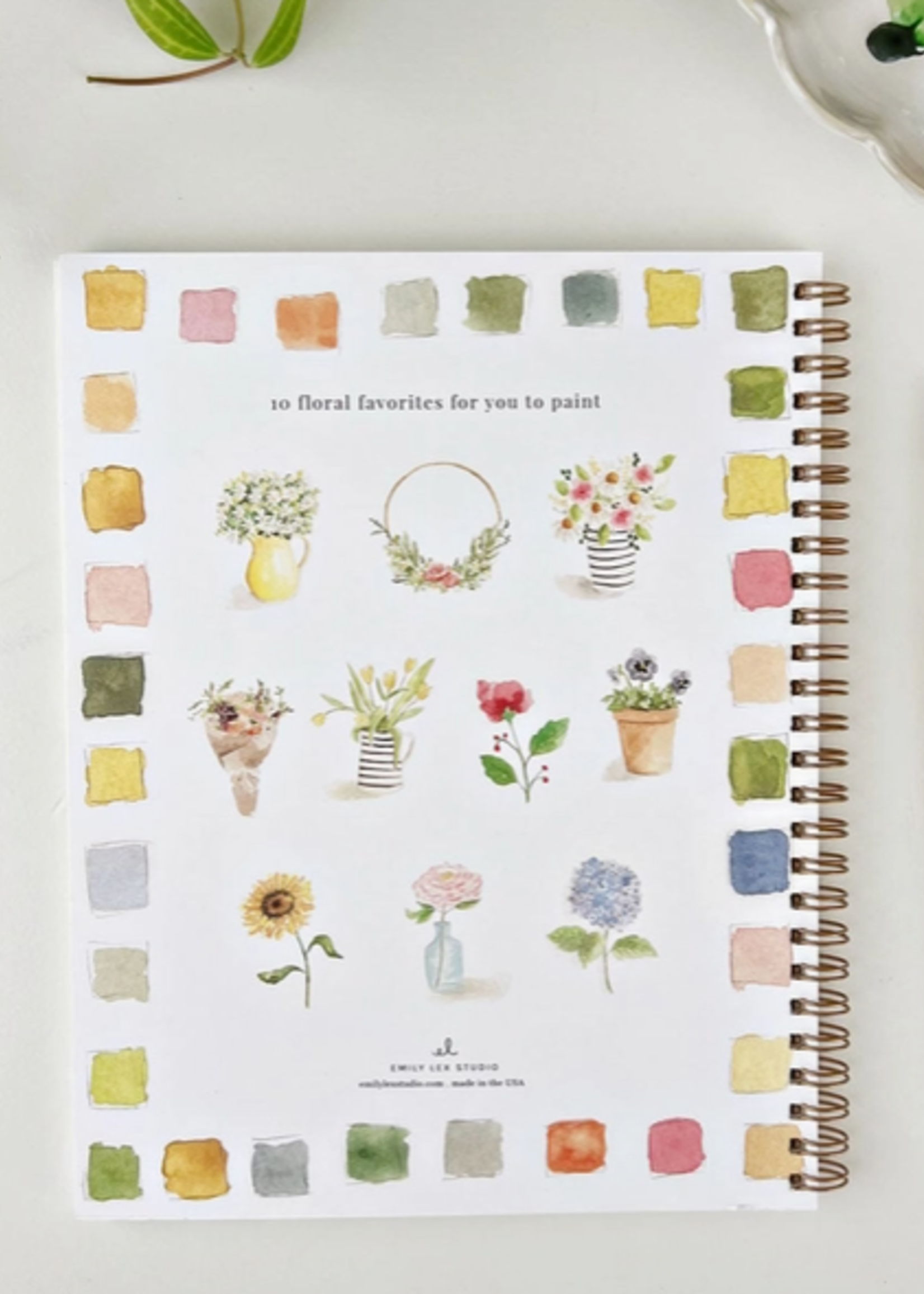 Emily lex studio Emily lex studio flowers watercolor workbook