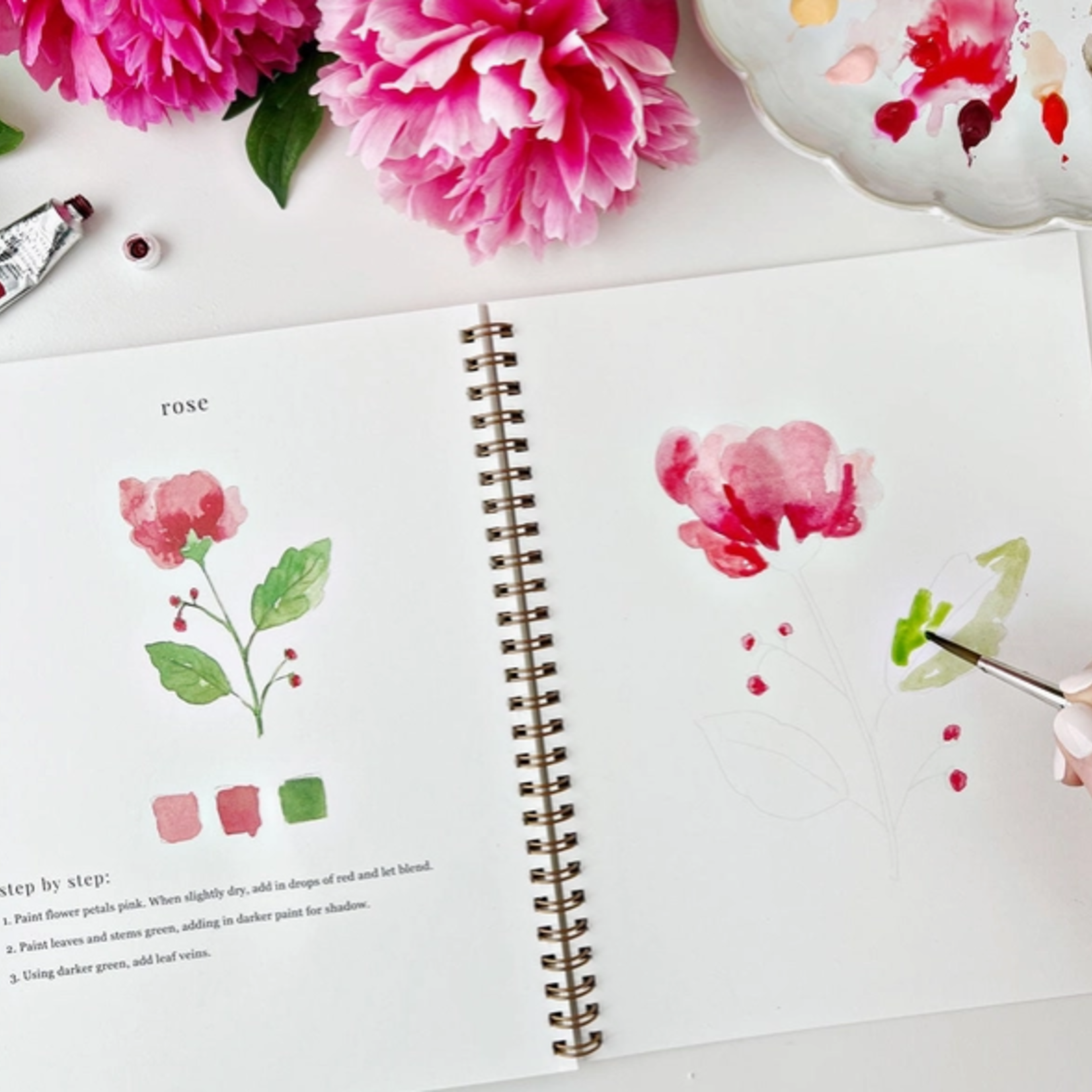Emily lex studio Emily lex studio flowers watercolor workbook