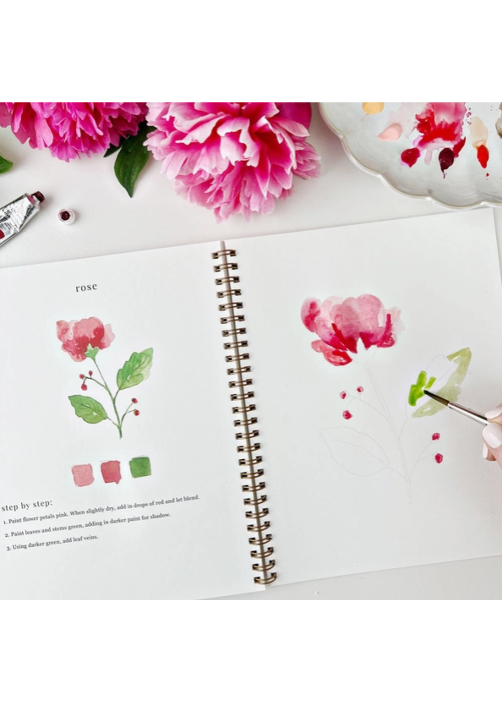 Emily lex studio Emily lex studio flowers watercolor workbook