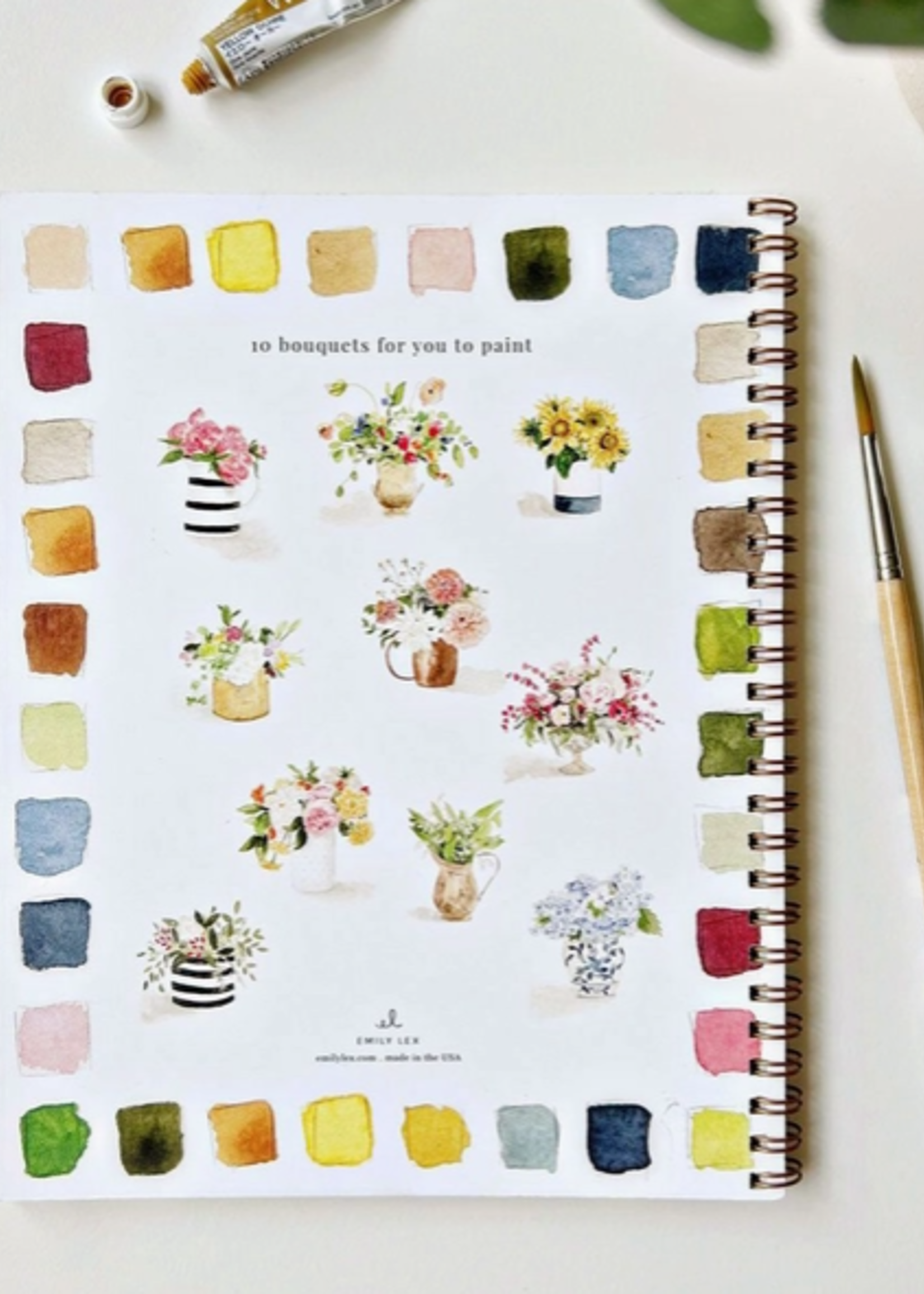 Emily lex studio Emily lex studio bouquets watercolor workbook