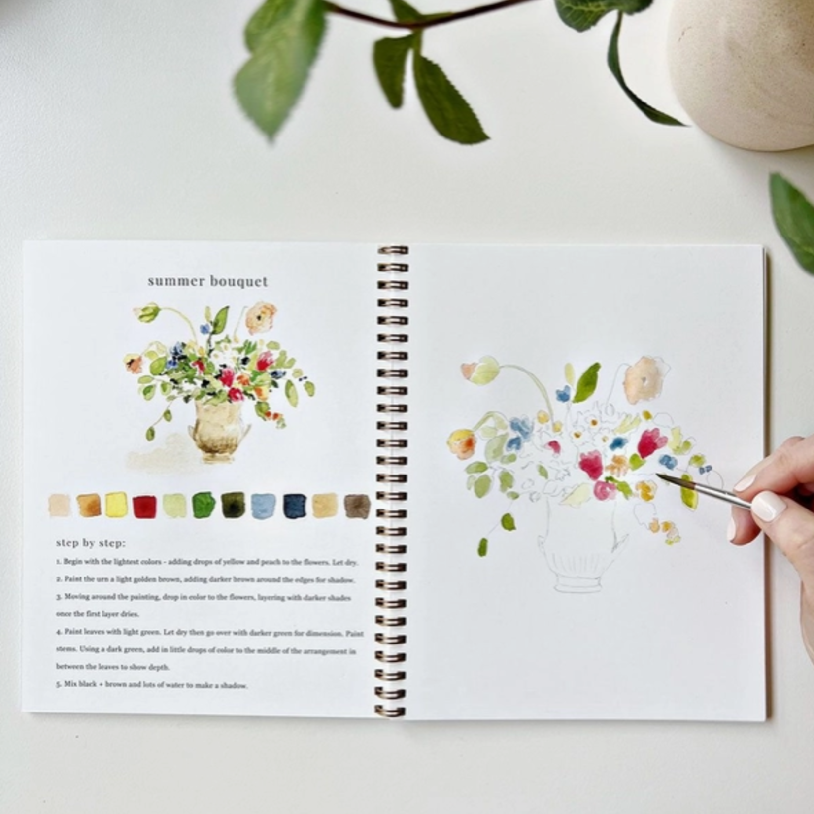 Emily lex studio Emily lex studio bouquets watercolor workbook