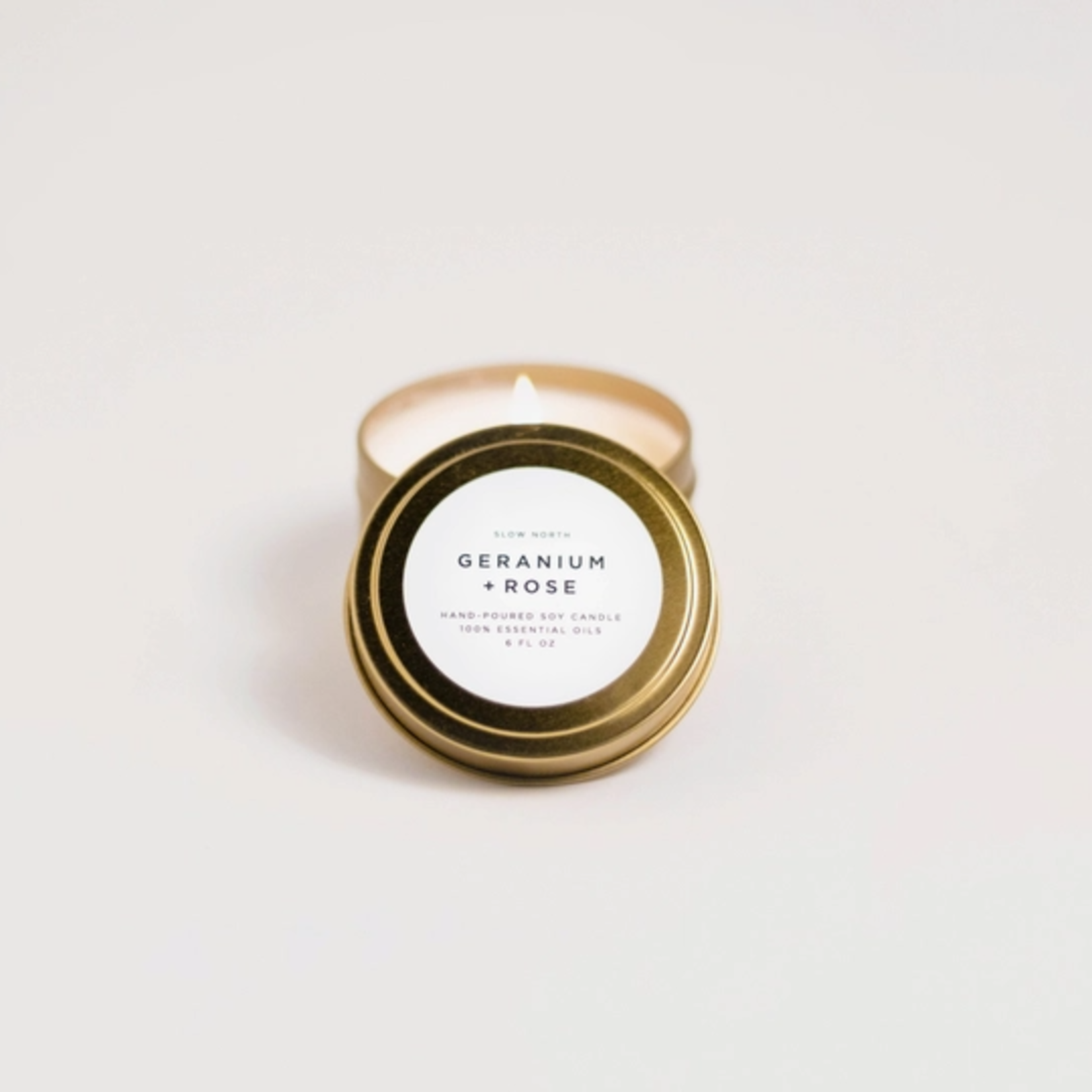 slow north Slow North Mini Candles 2 oz  Geranium + Rose
