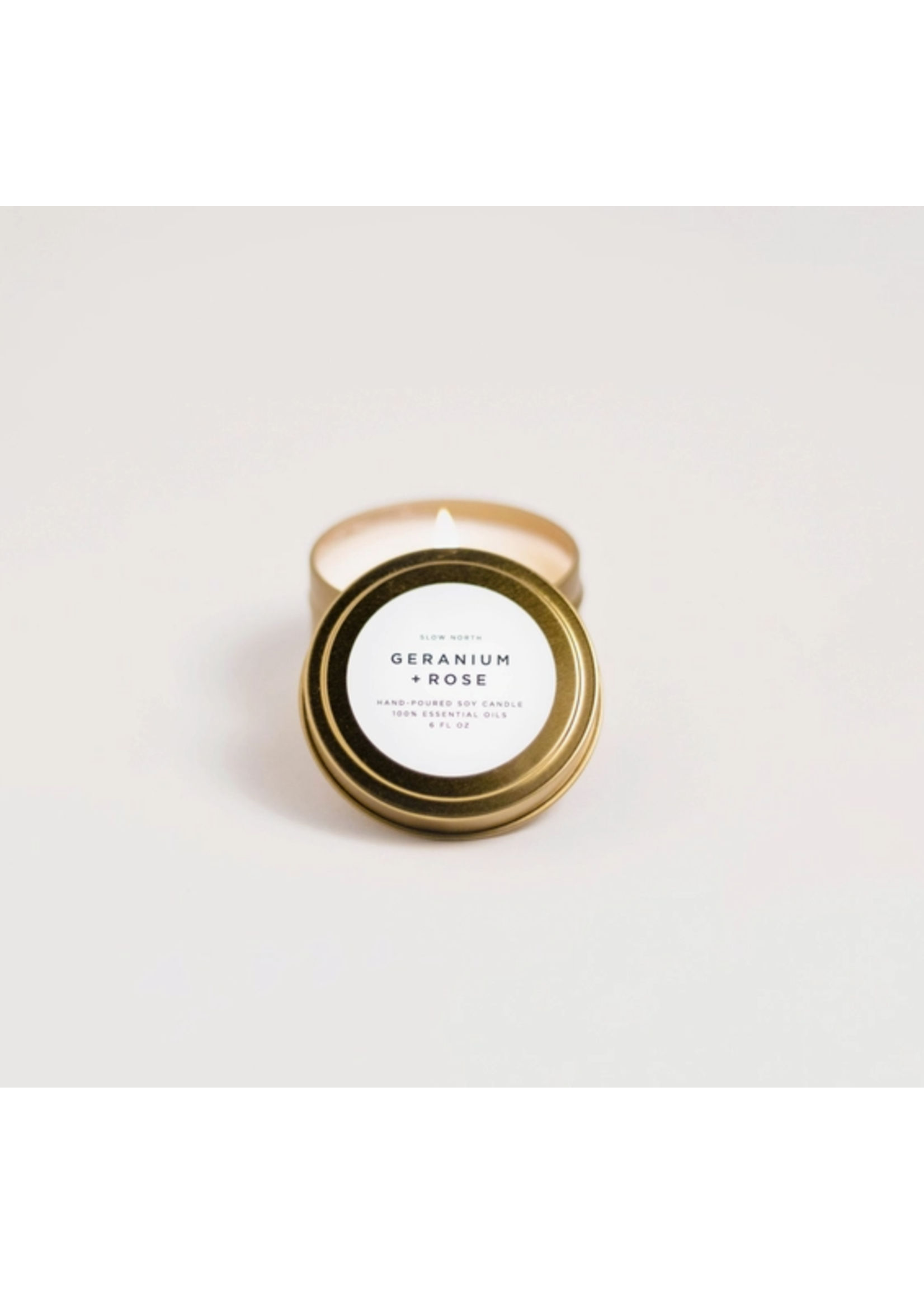 slow north Slow North Mini Candles 2 oz  Geranium + Rose