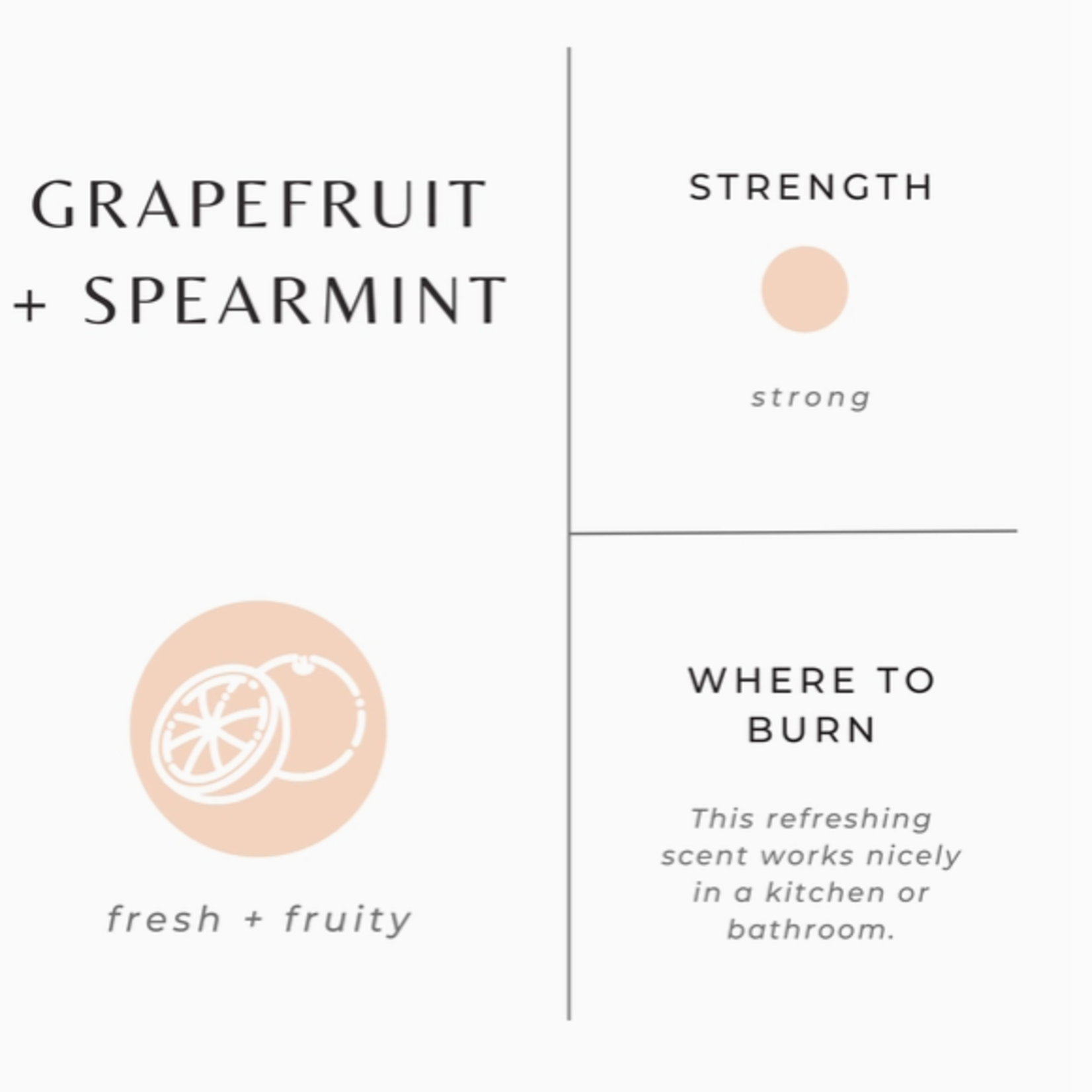 slow north Slow North Grapefruit + Spearmint Frosted Candle