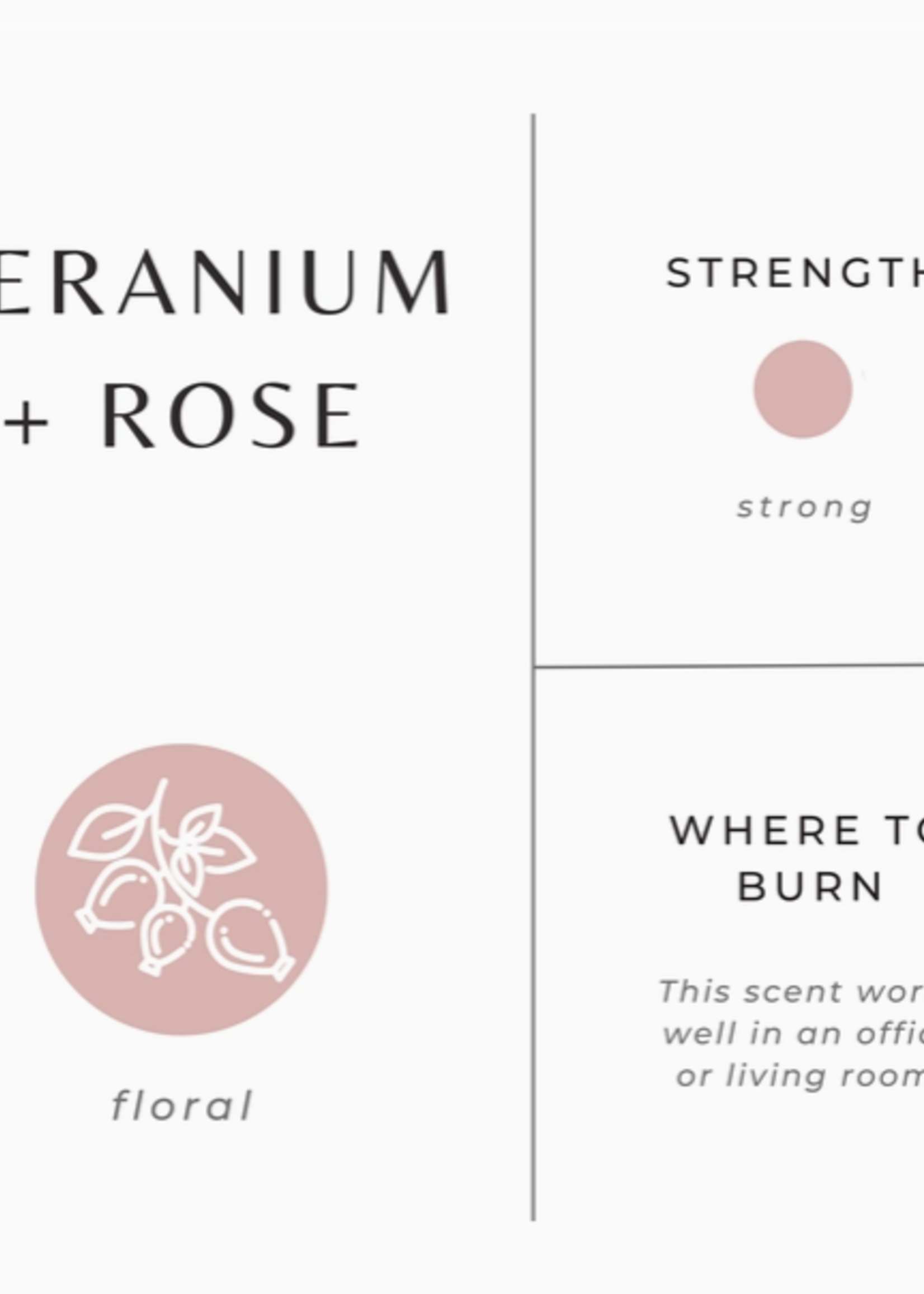 slow north Slow North Geranium + Rose Frosted Candle