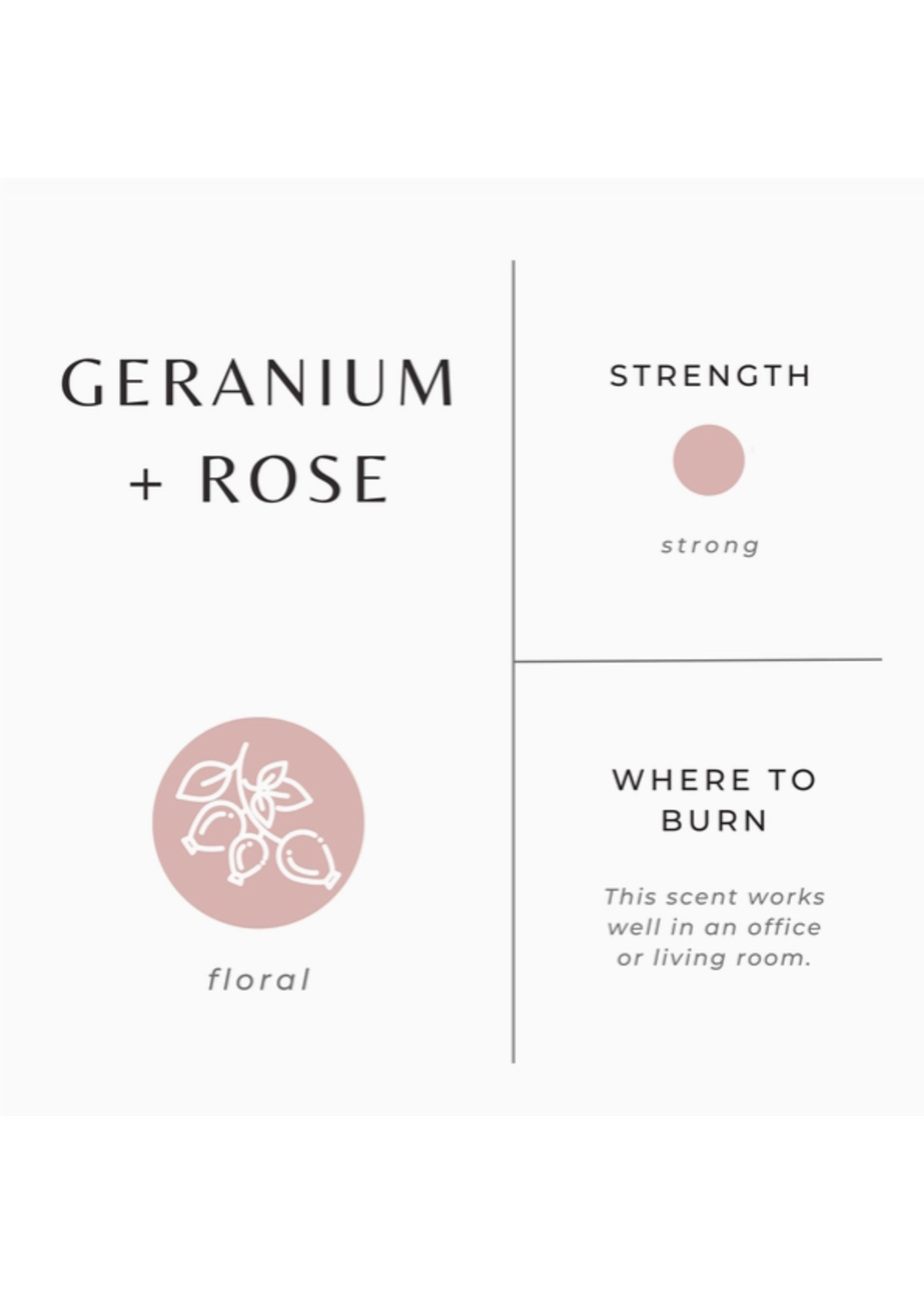 slow north Slow North Geranium + Rose Frosted Candle