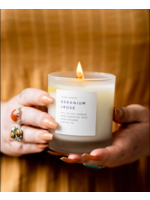 slow north Slow North Geranium + Rose Frosted Candle