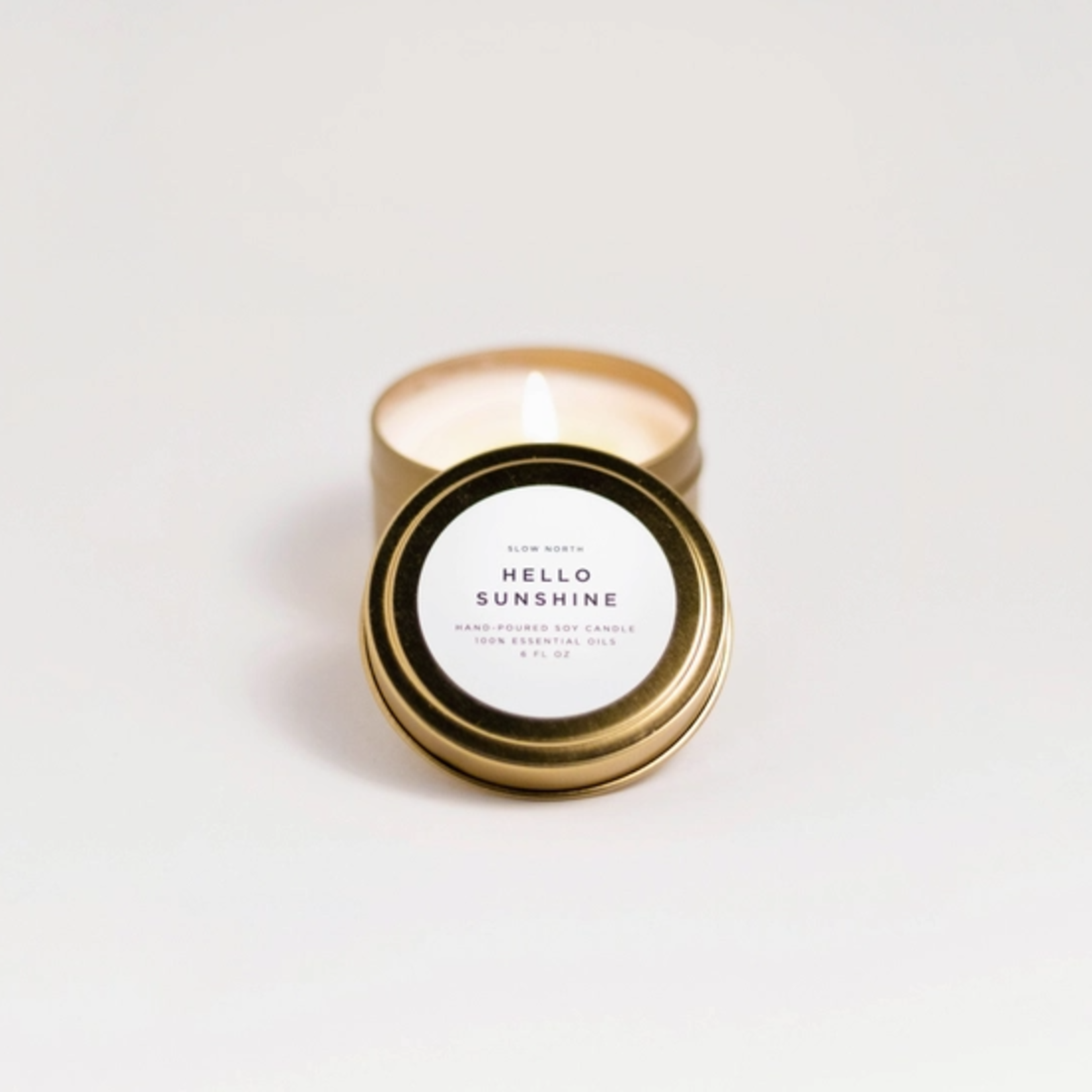 slow north Slow North Travel Tin Candles hello sunshine 6 oz
