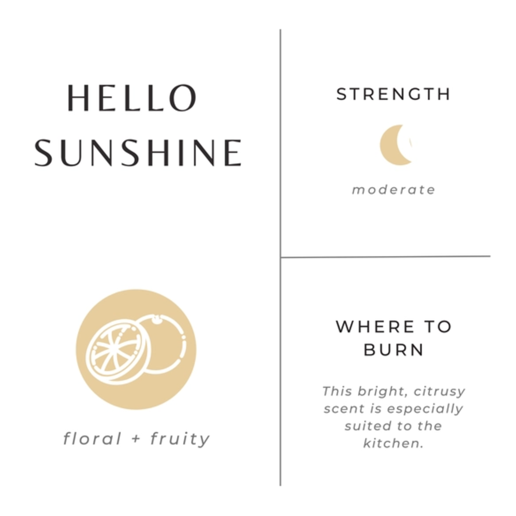 slow north Slow North Travel Tin Candles hello sunshine 6 oz