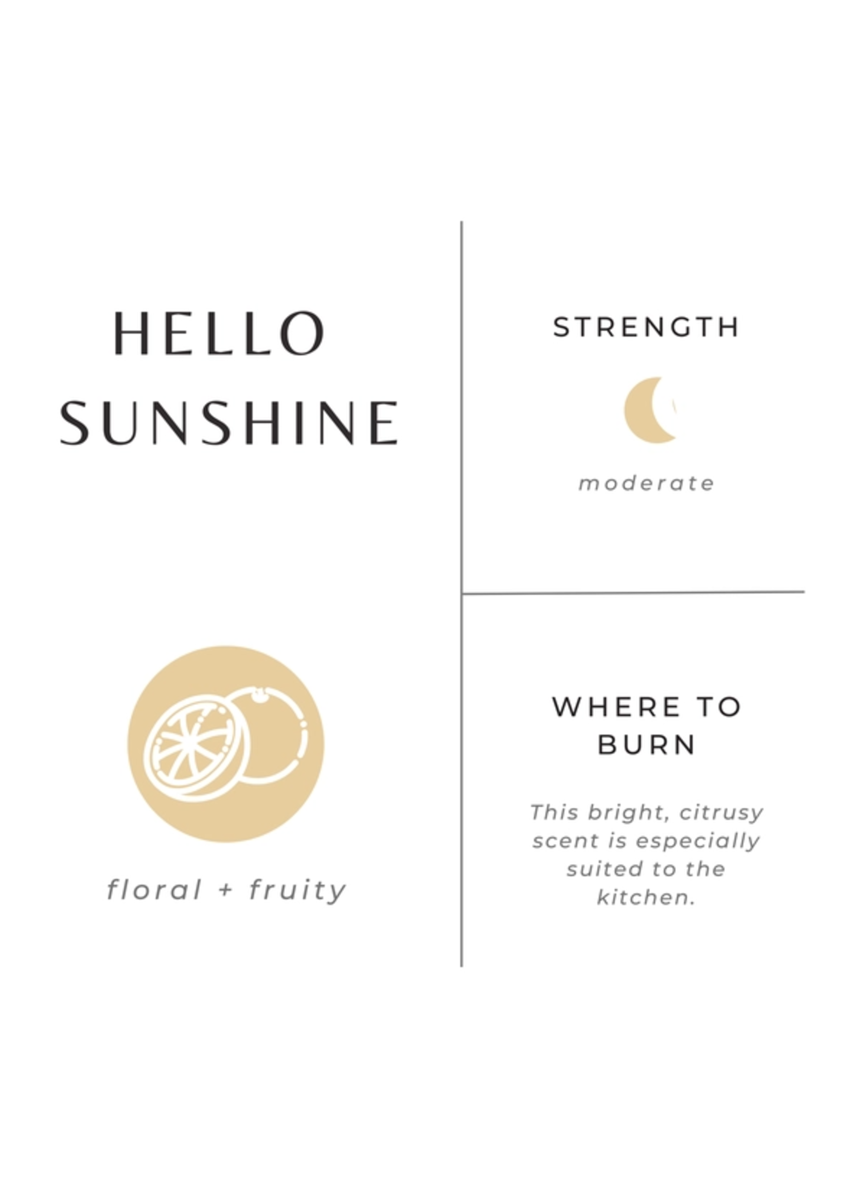 slow north Slow North Travel Tin Candles hello sunshine 6 oz