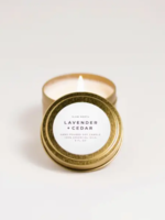 slow north Slow North Travel Tin   Candles | Lavender + Cedar (6 oz.)