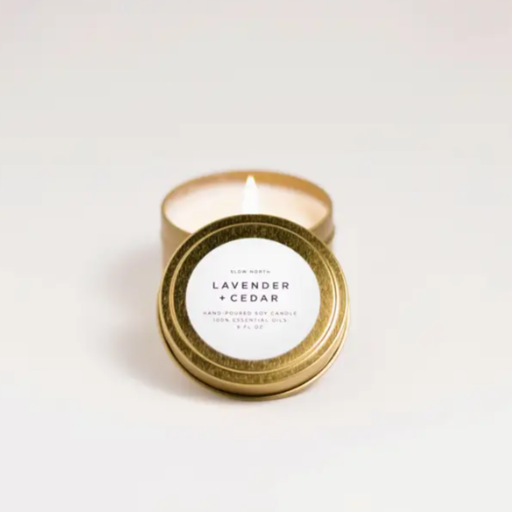 slow north Slow North Travel Tin   Candles | Lavender + Cedar (6 oz.)