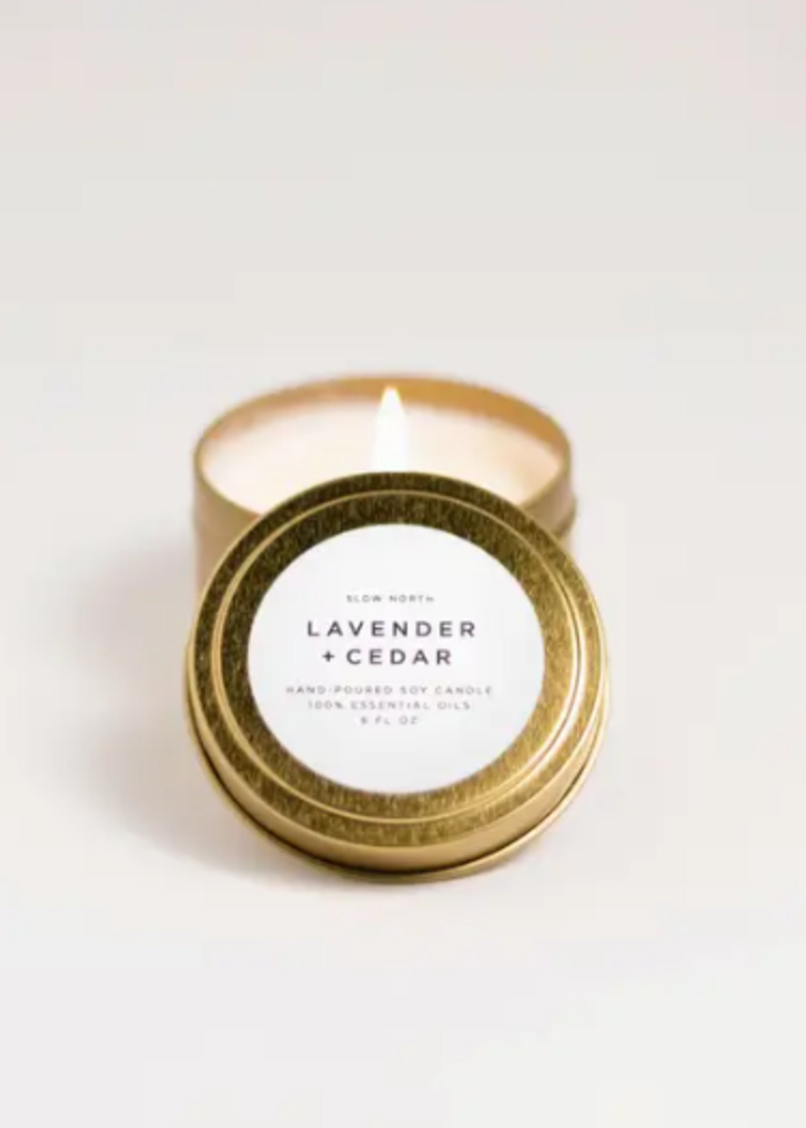 slow north Slow North Travel Tin   Candles | Lavender + Cedar (6 oz.)