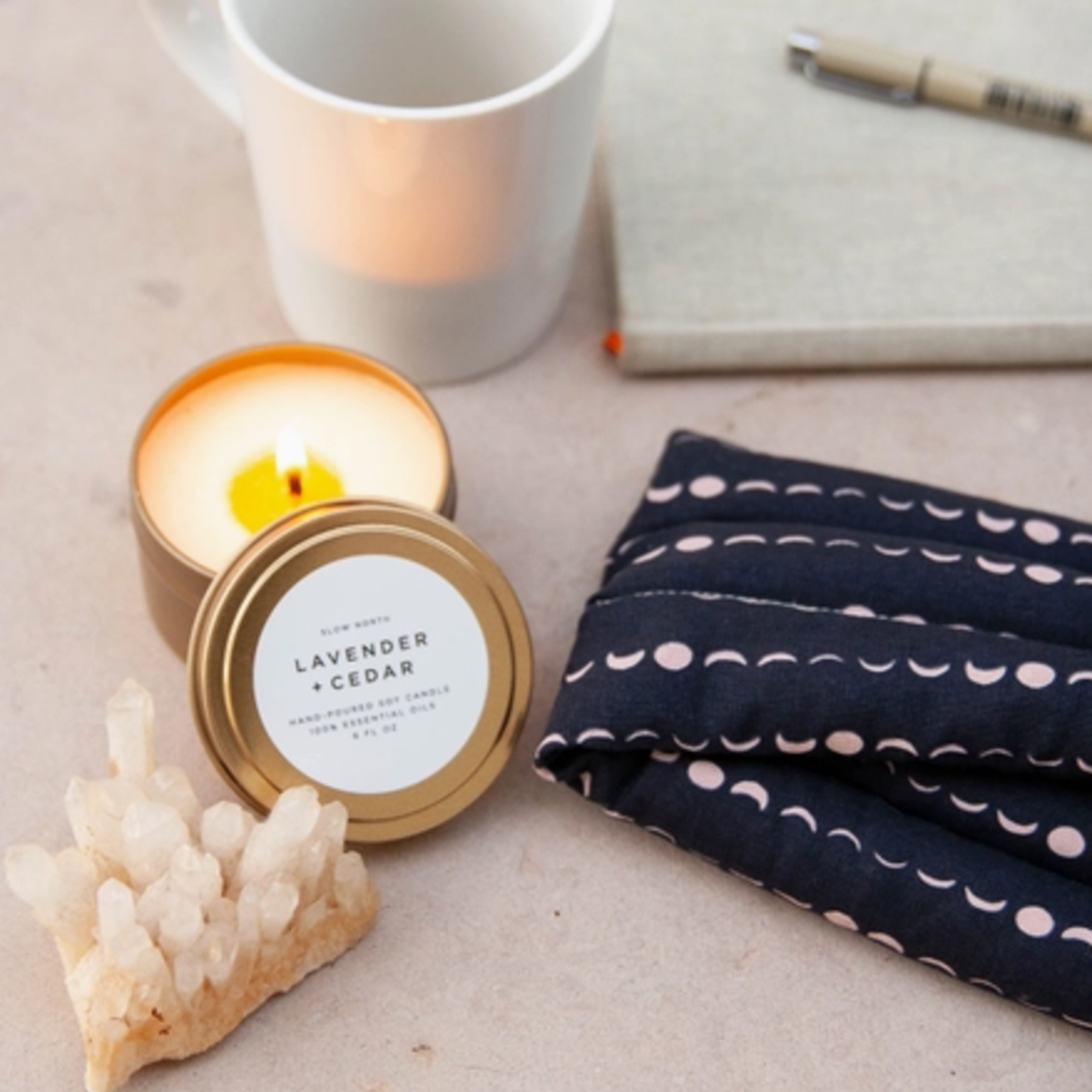 slow north Slow North Travel Tin   Candles | Lavender + Cedar (6 oz.)
