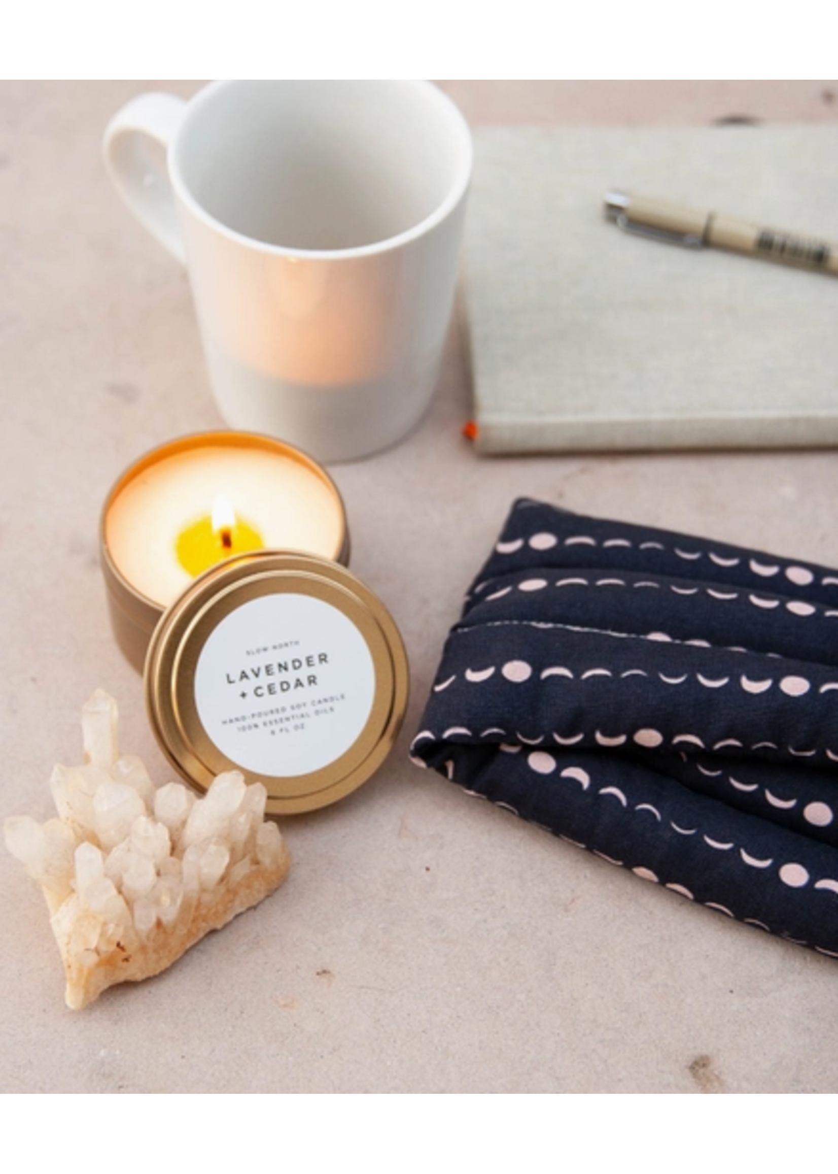 slow north Slow North Travel Tin   Candles | Lavender + Cedar (6 oz.)