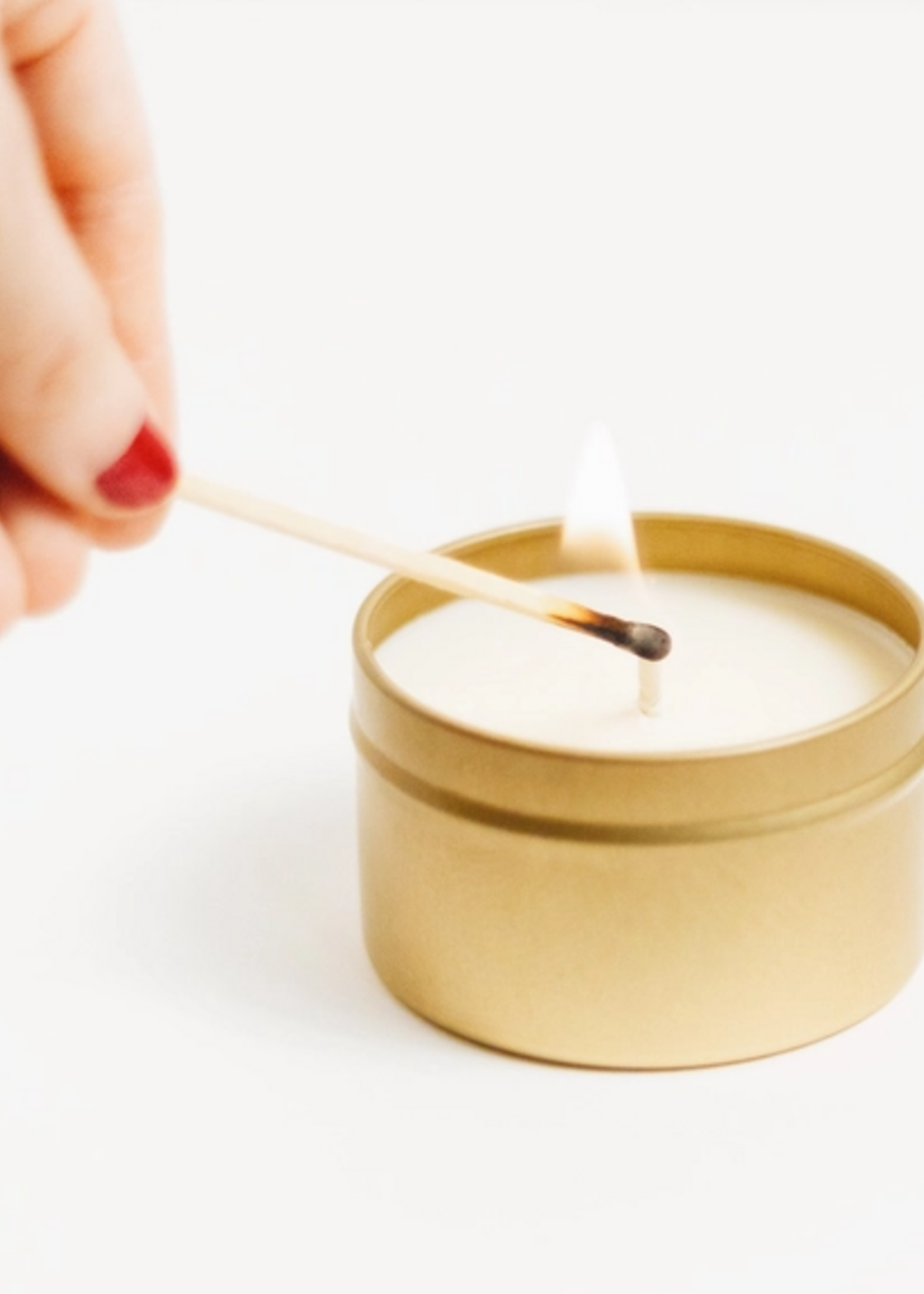 slow north Slow North Travel Tin Candles Geranium + Rose 6 oz