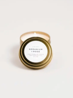 slow north Slow North Travel Tin Candles Geranium + Rose 6 oz