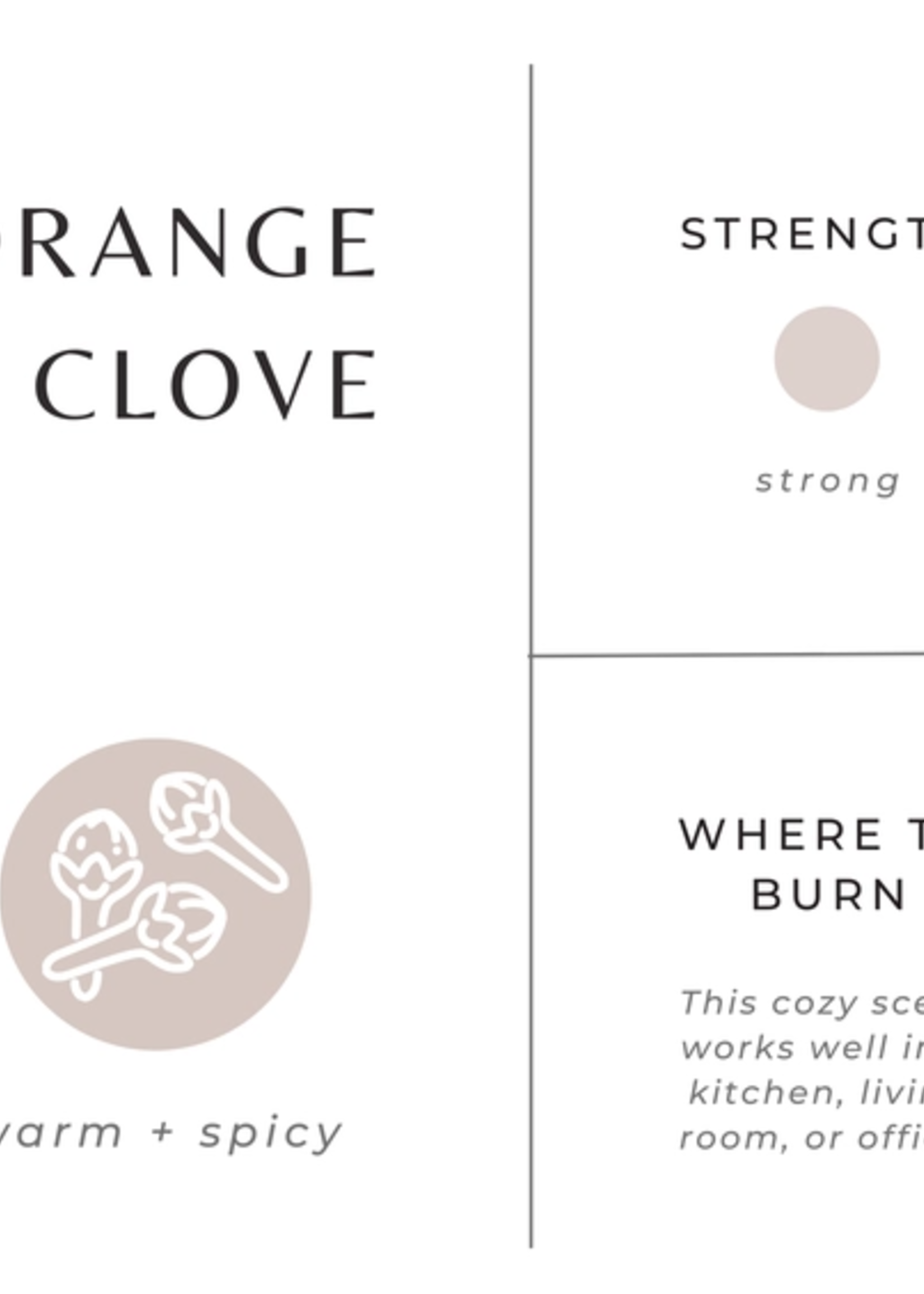slow north Slow North  Orange + Clove Frosted Candle