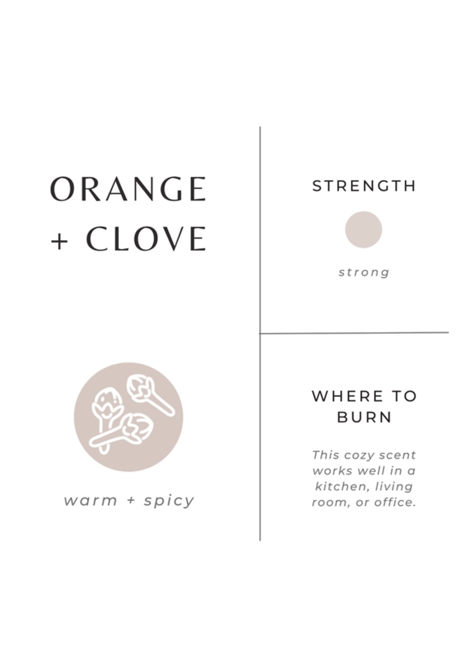 slow north Slow North  Orange + Clove Frosted Candle