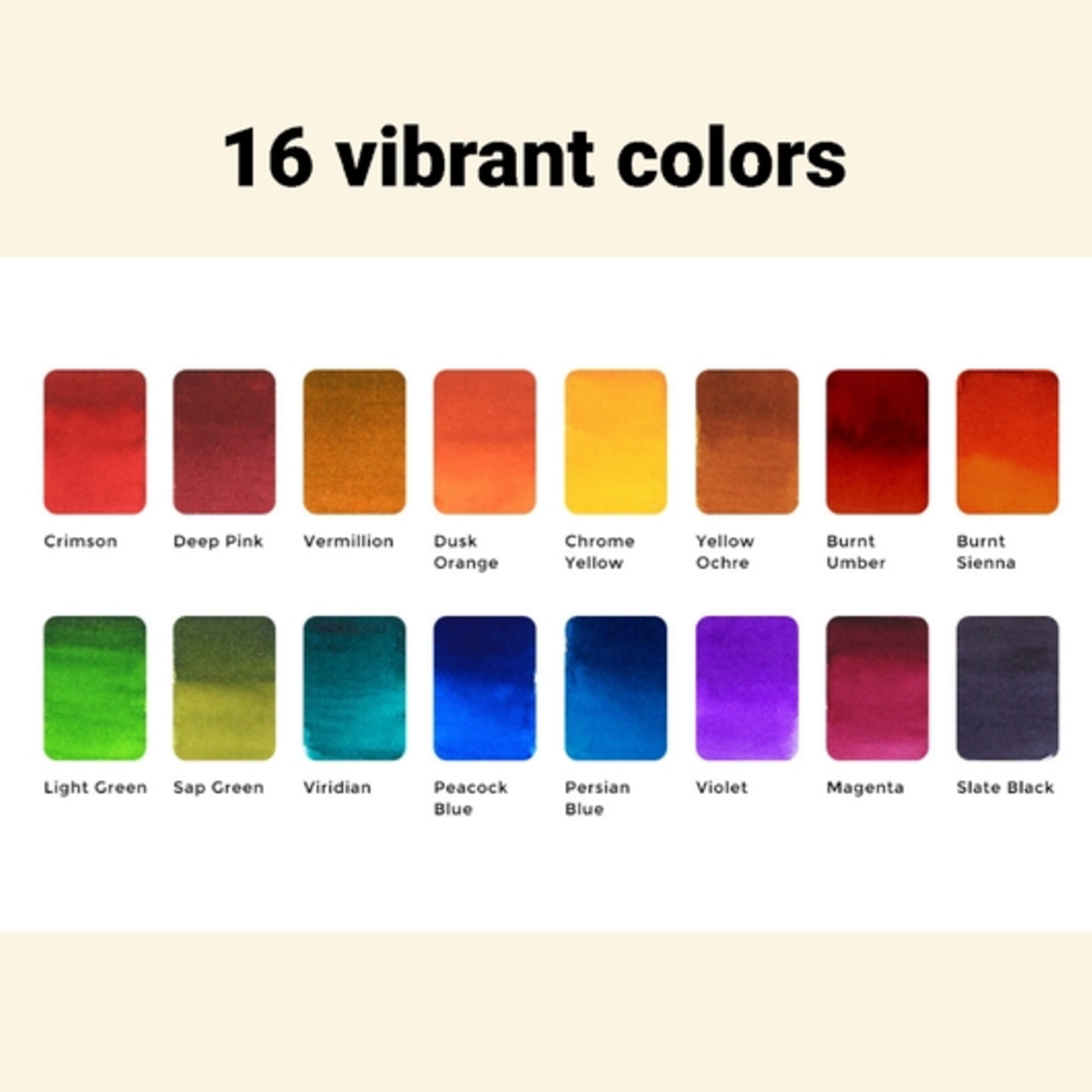 Viviva Colors Viviva Colors Colorsheets  Original 16 Watercolors
