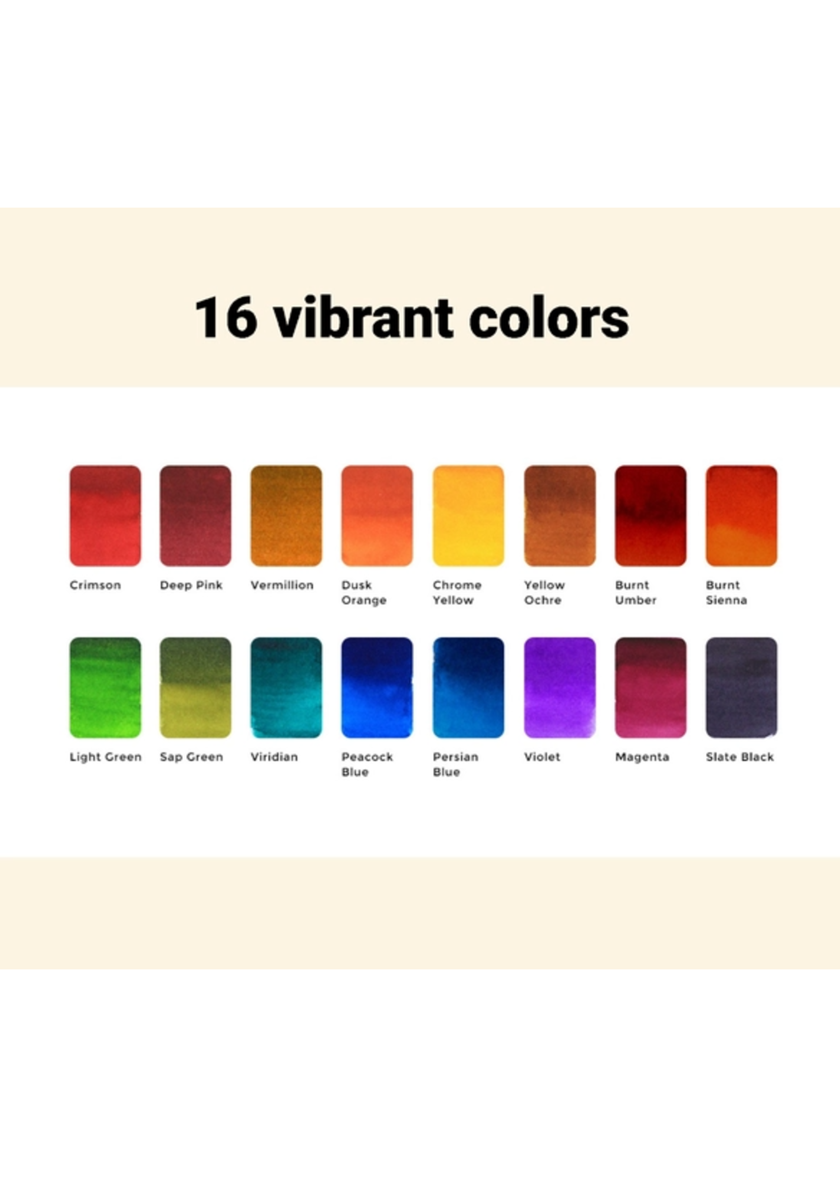 Viviva Colors Viviva Colors Colorsheets  Original 16 Watercolors