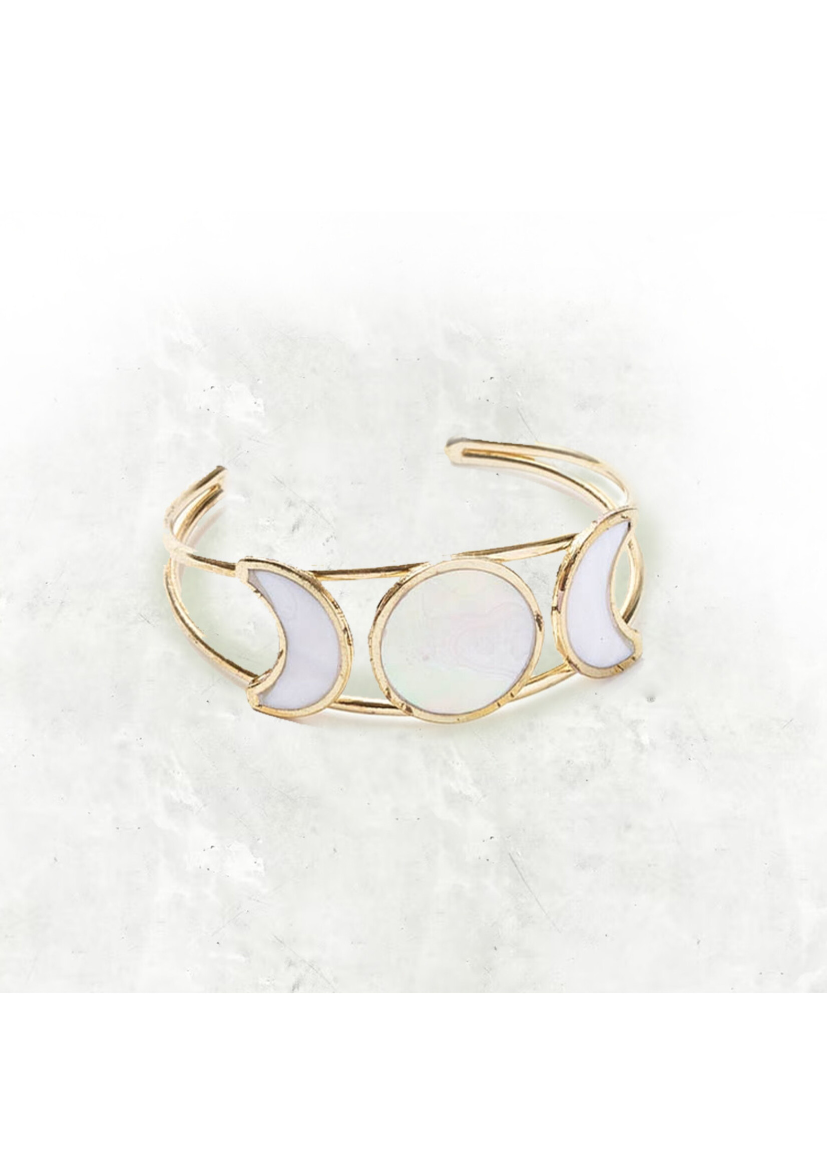 Matr Boomie Rajani Moon Phase Cuff Bracelet  Mother of Pearl JMB 200