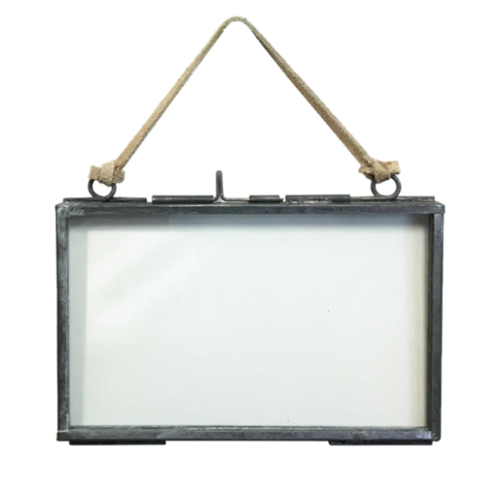 Sugarboo & Co. Sugarboo AC178  Zinc Horizontal Picture Frame with Stand  5"x3"