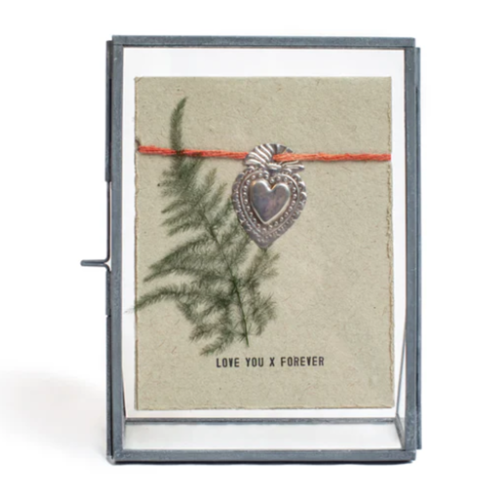 Sugarboo & Co. Sugarboo AC337 4x6 vertical zinc finish standing picture frame