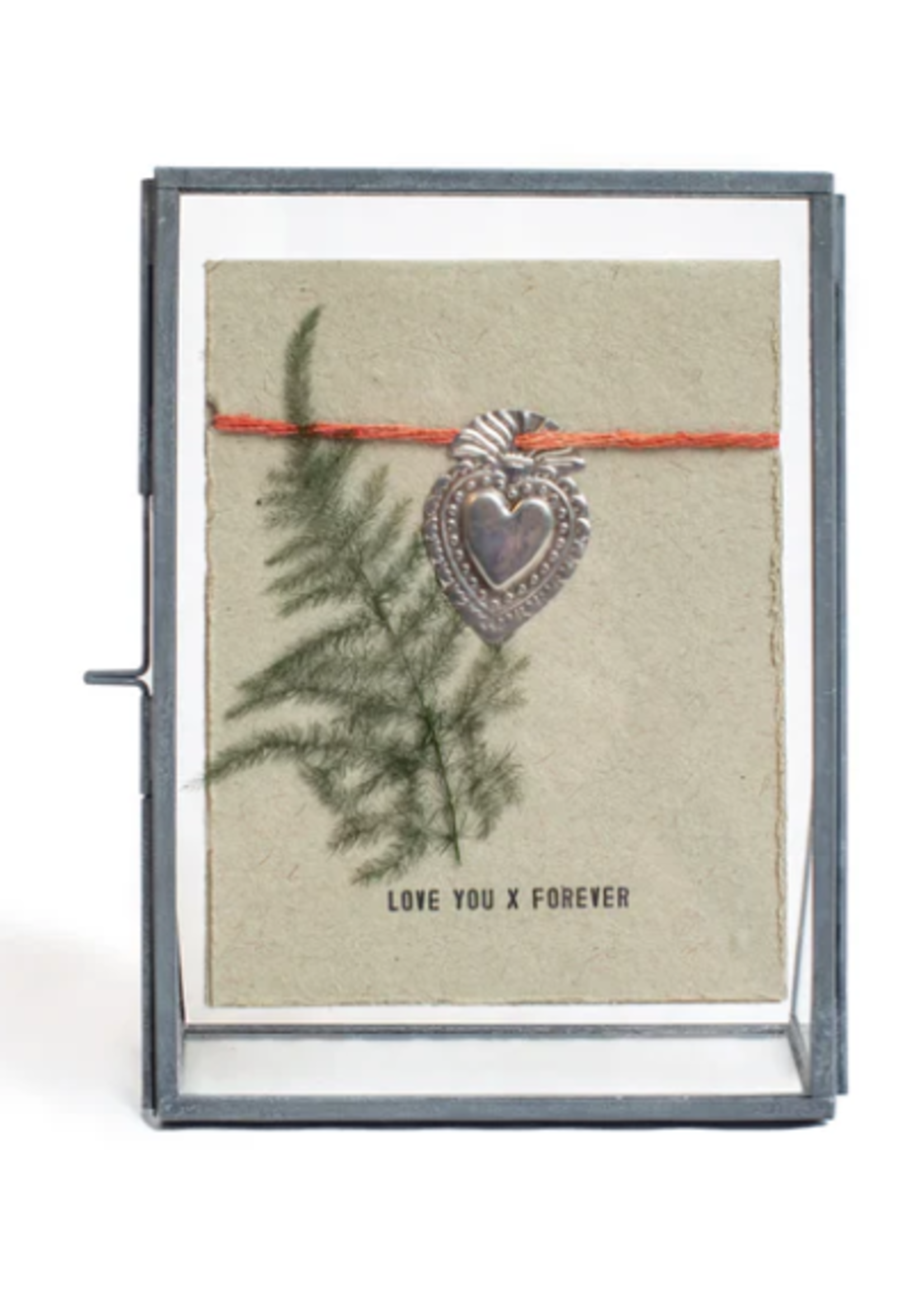 Sugarboo & Co. Sugarboo AC337 4x6 vertical zinc finish standing picture frame