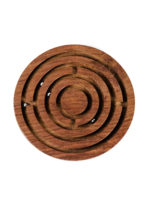 Matr Boomie Classic Labyrinth Game  Hand Carved Wood AEH 204