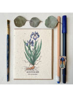The Bower Studio The Bower Studio plantable seed Blue Flag Iris
