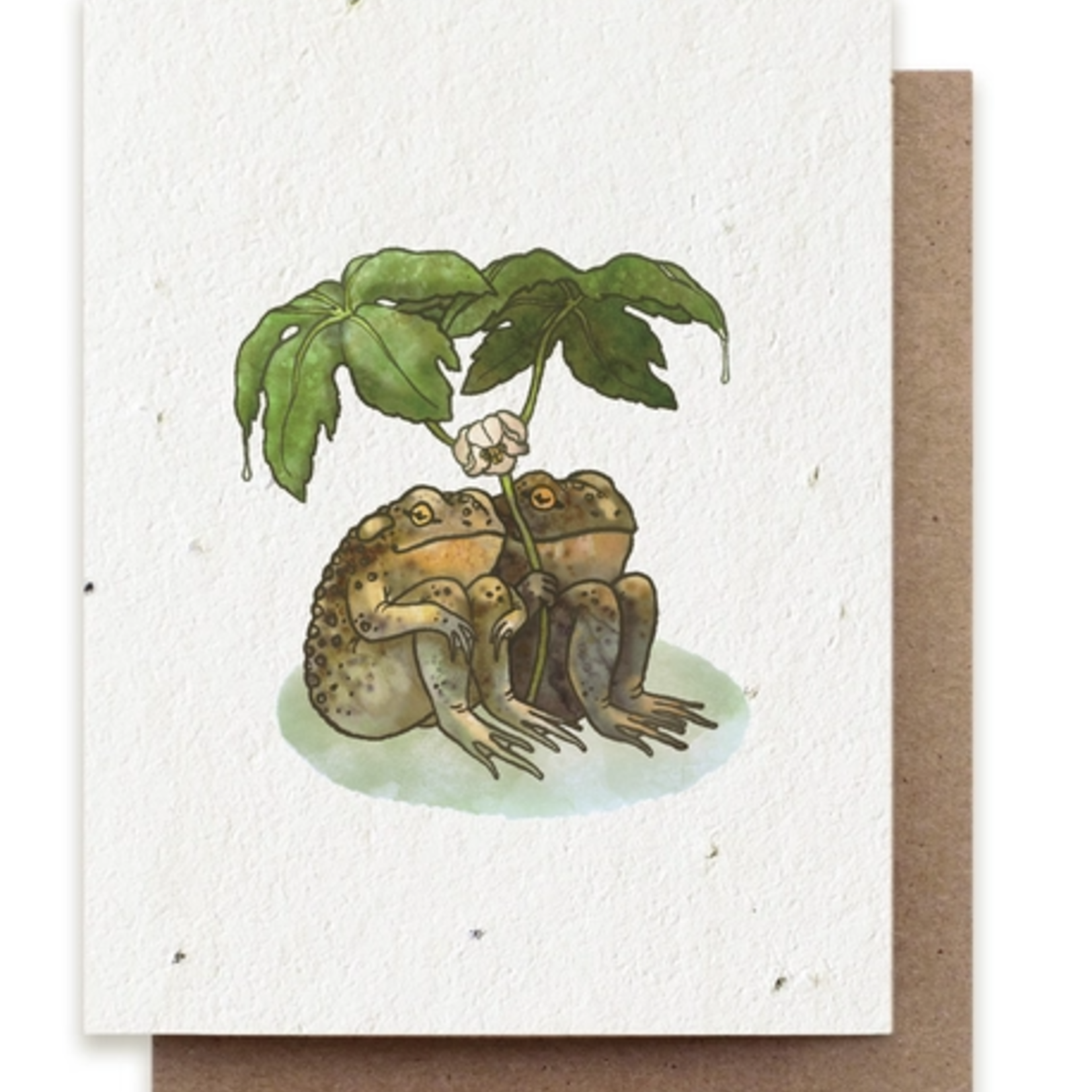 The Bower Studio The Bower Studio plantable seed card Two Toads