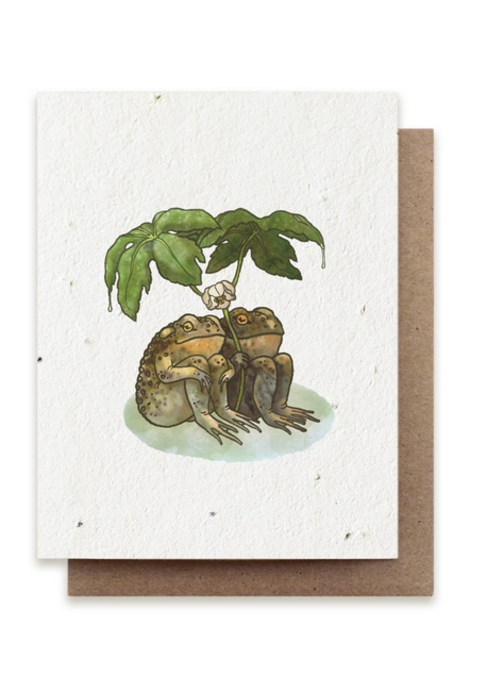 The Bower Studio The Bower Studio plantable seed card Two Toads