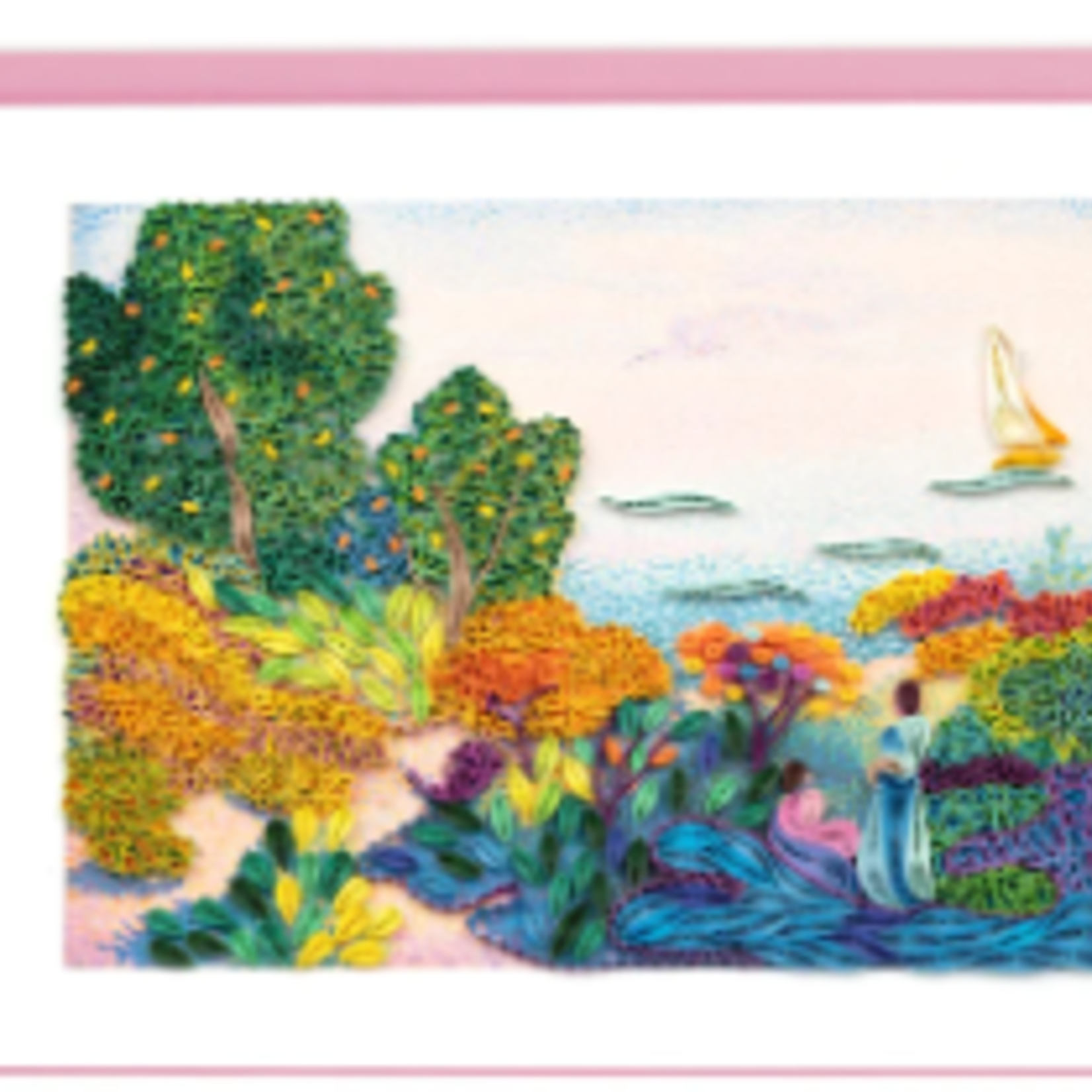 Quilling Card Quilling Card AS0002 Artist series - Two Women Shore