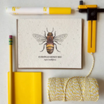 The Bower Studio The Bower Studio plantable seed honey bee