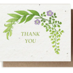 The Bower Studio The Bower Studio plantable seed  card Botanical  Thank You