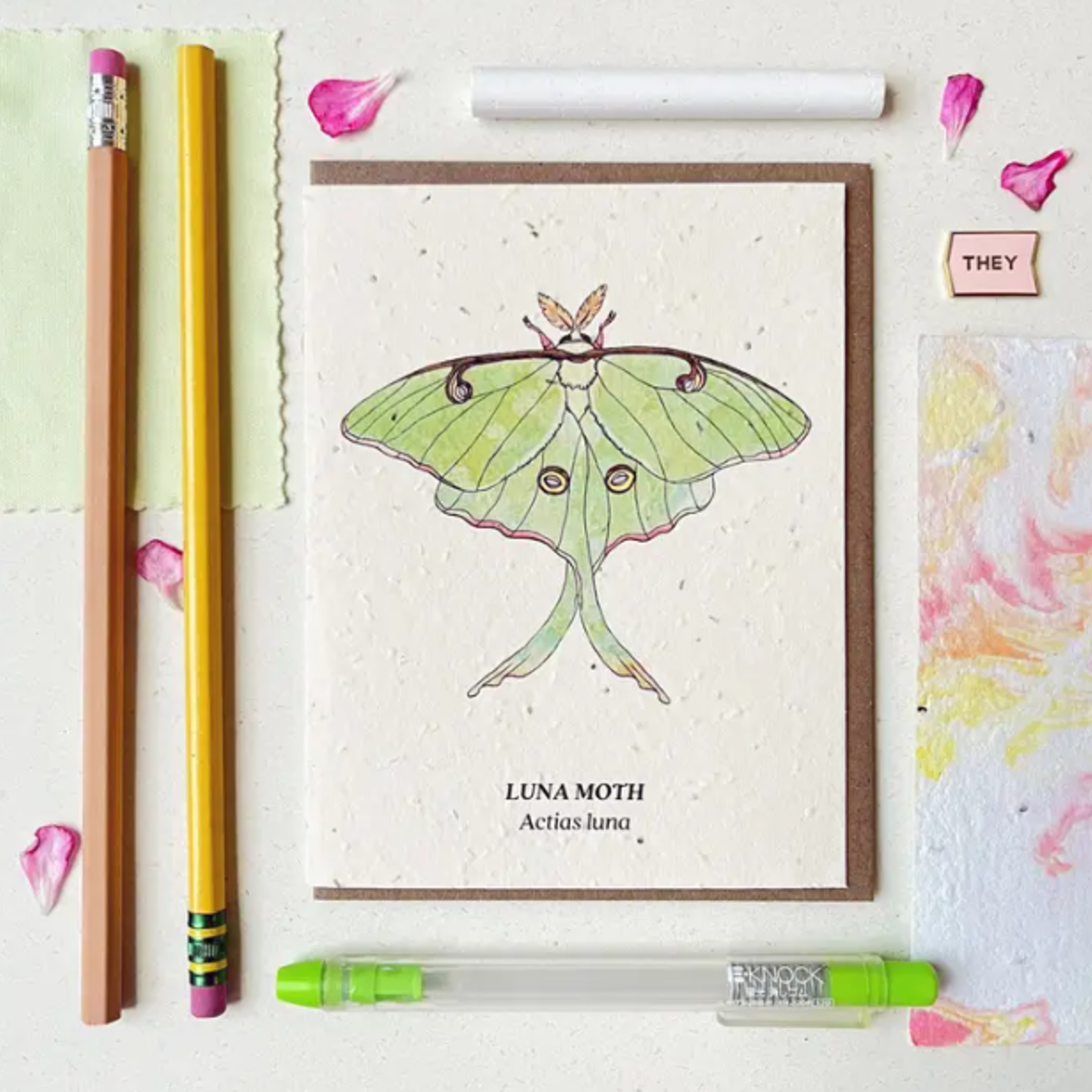 The Bower Studio The Bower Studio plantable seed luna moth