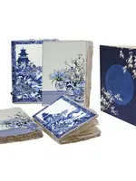 Epigram Epigram journal a6  Blue Japanese theme parchment paper notebook 10 x 15 cm